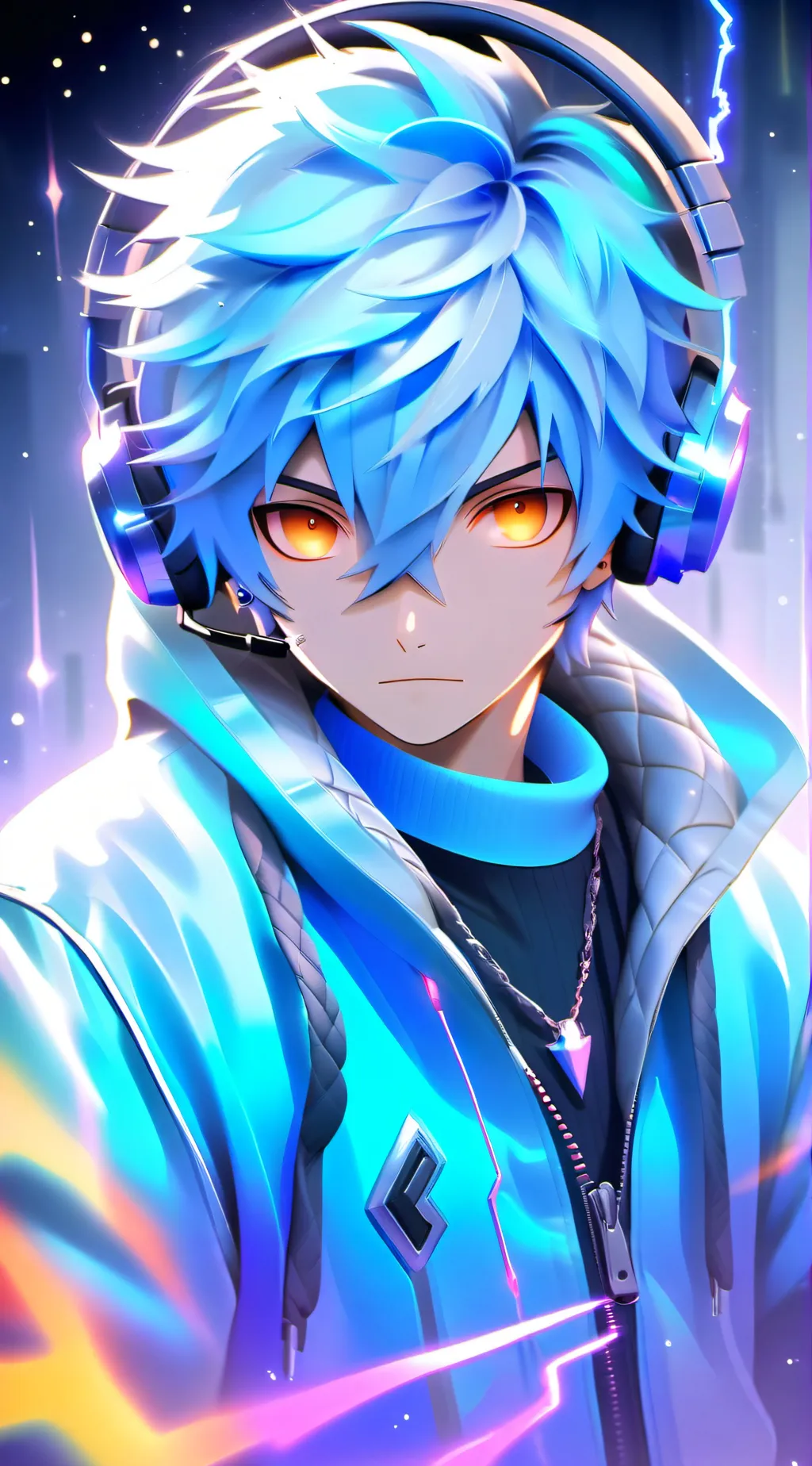 ai character: sonic (human)  background