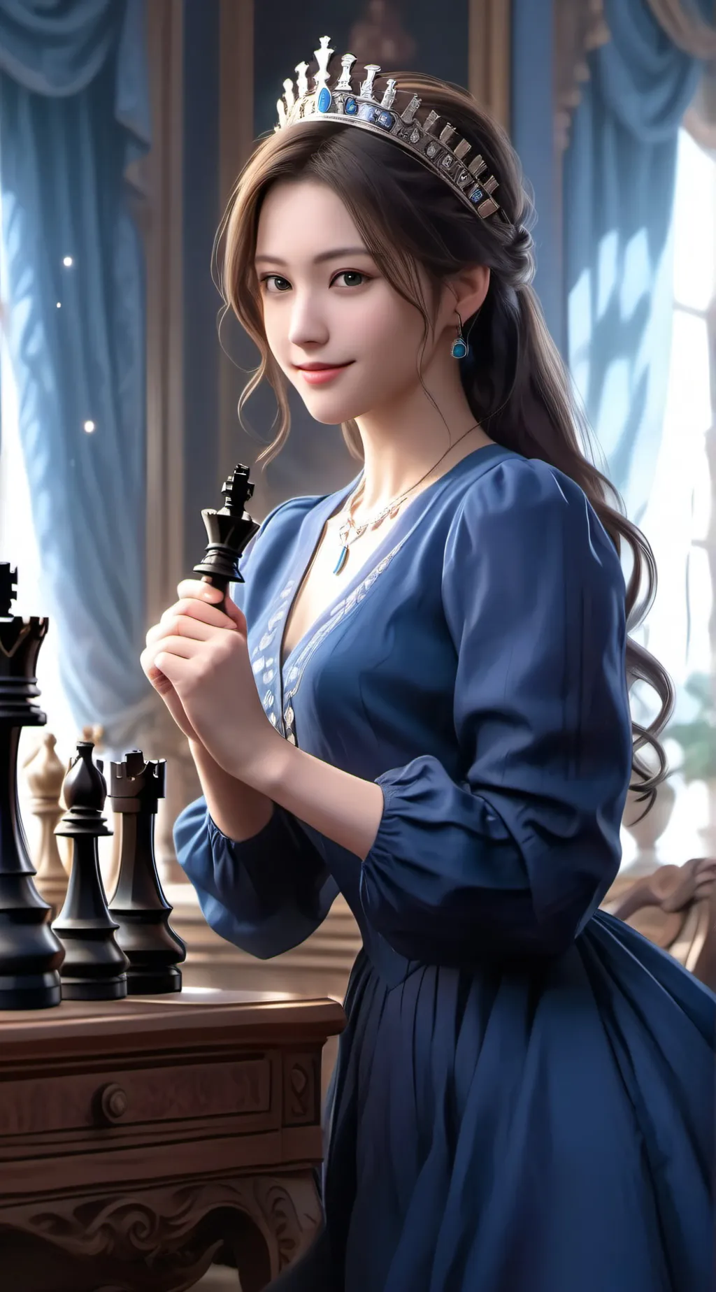 ai character: Anna Marylyn ;);) background