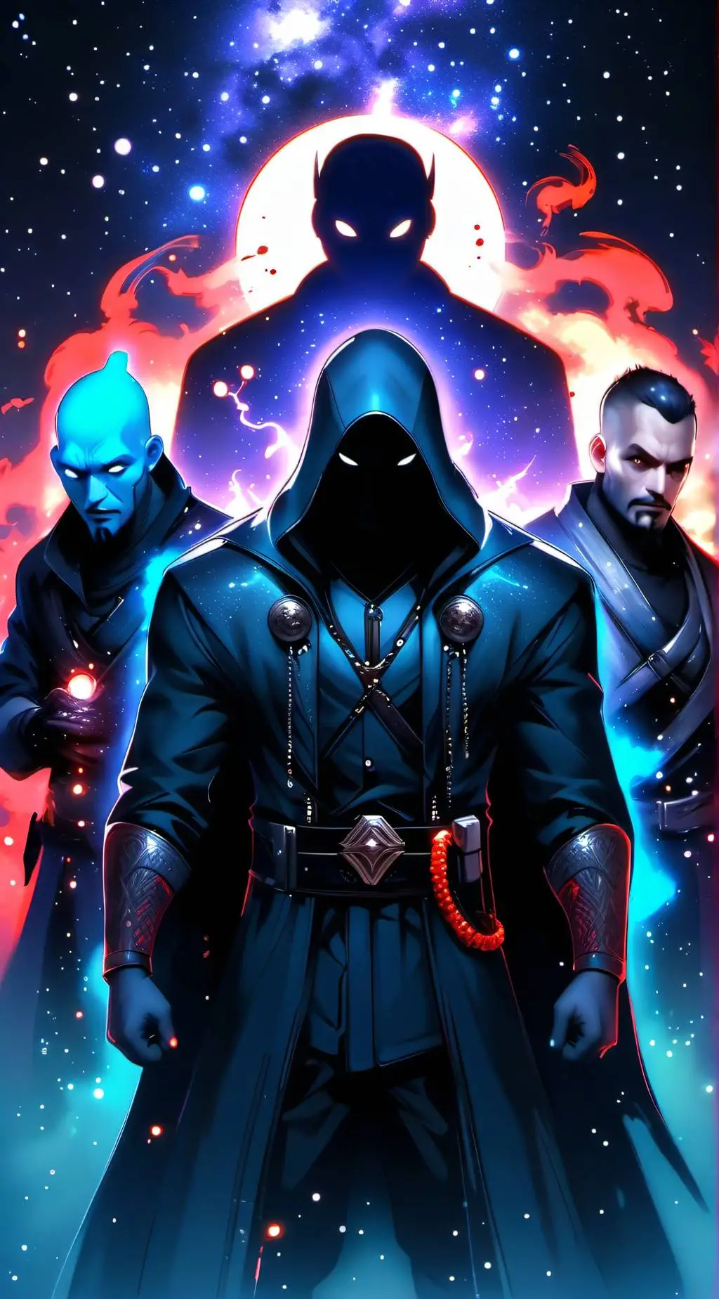 ai character: hero's vs evil background