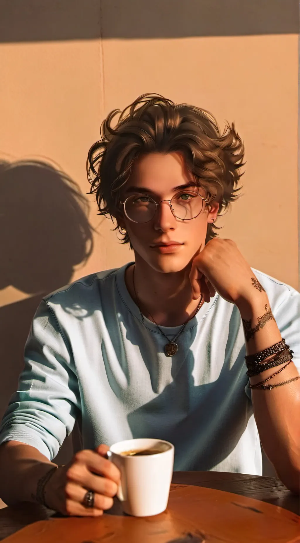 ai character: Adrian Howell  background