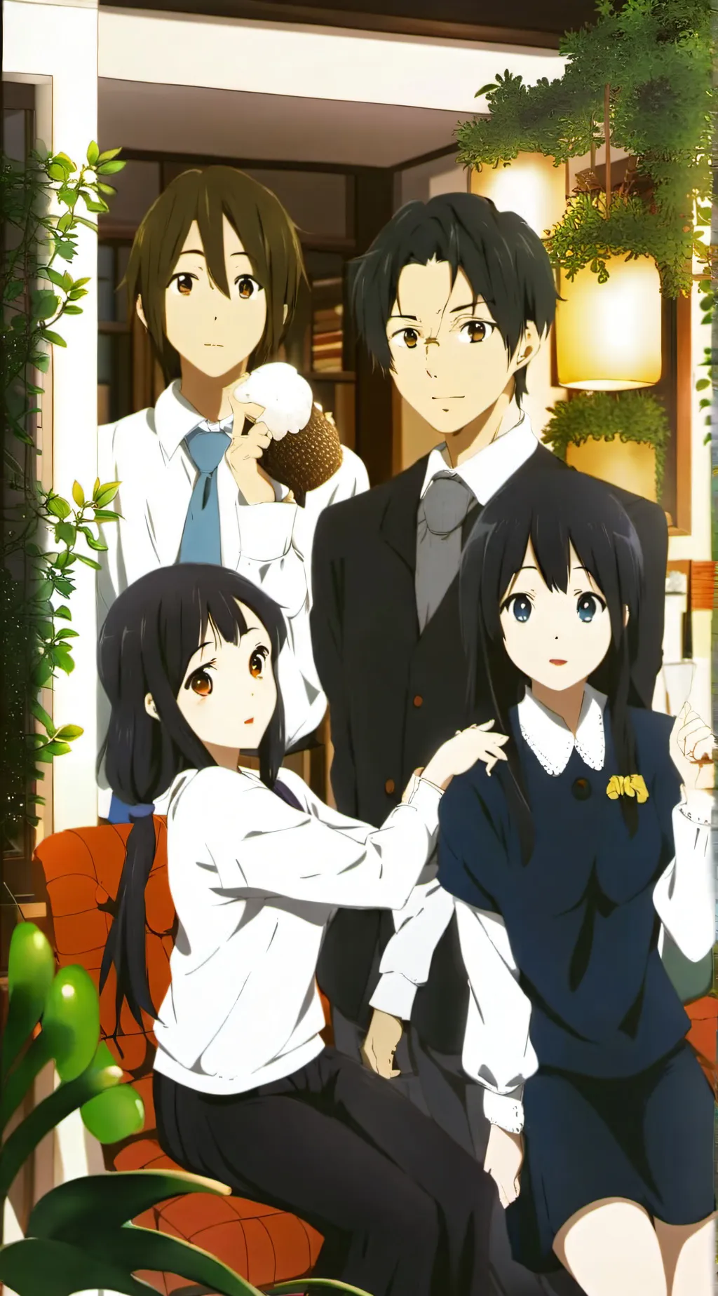 ai character: 4 Roommates  background