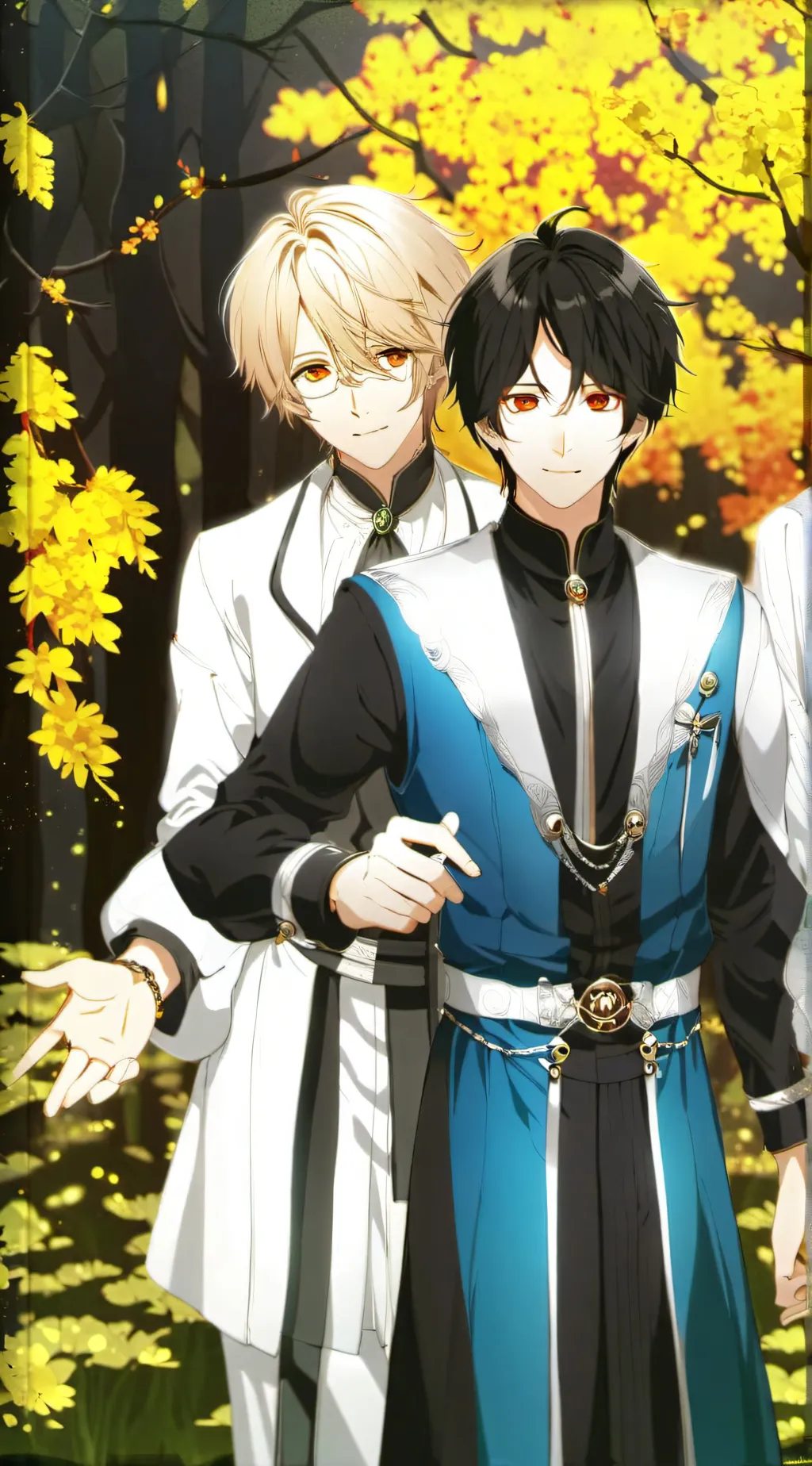 ai character: Jake and Larry  background