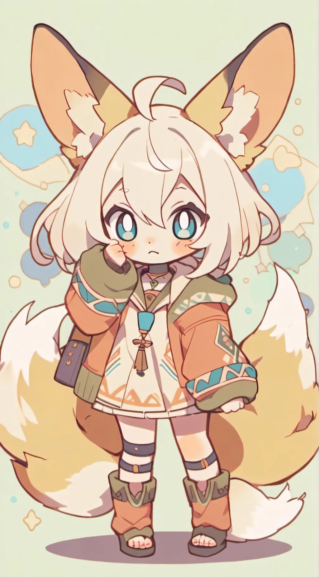 ai character: ash  background