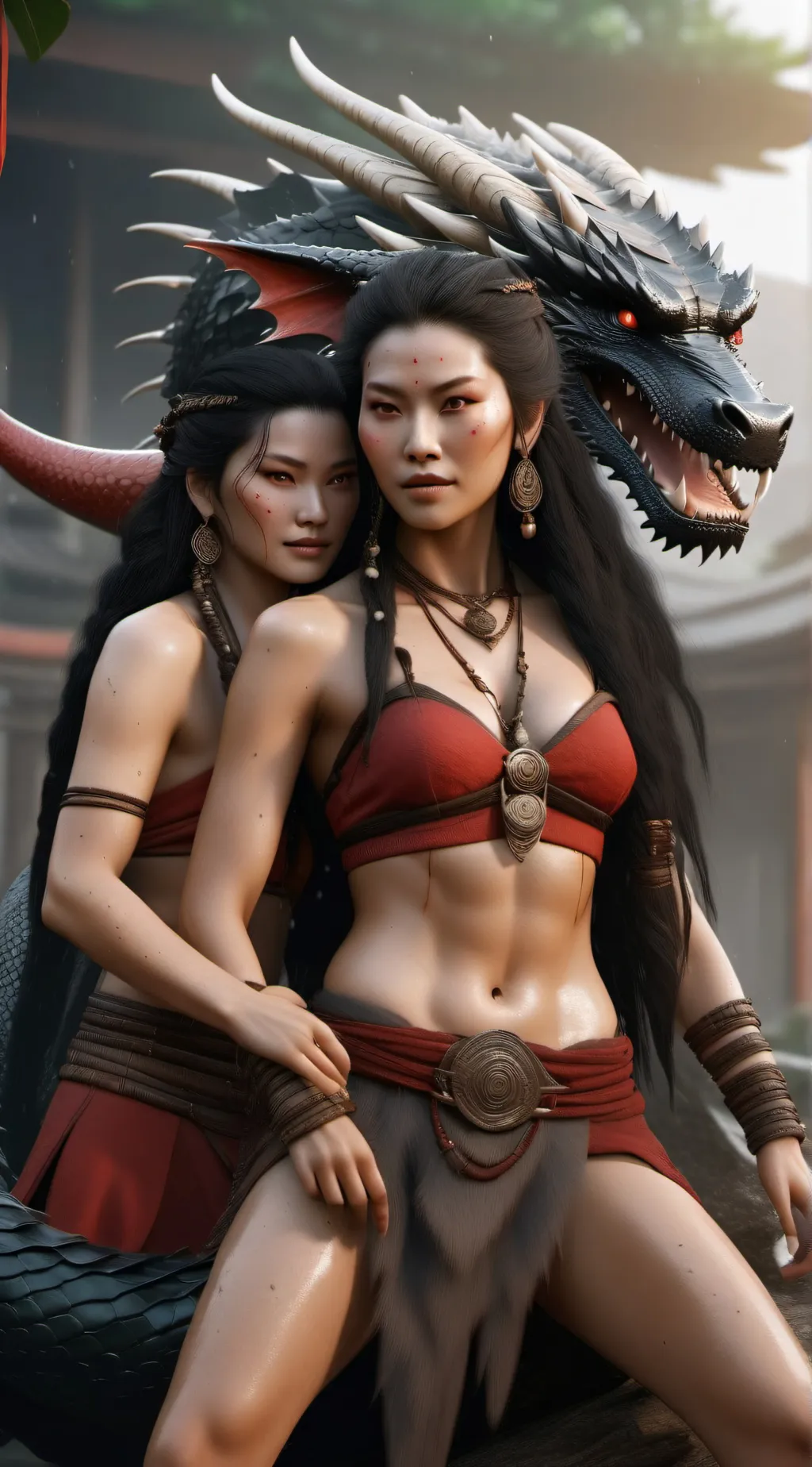 ai character: The dragon tribe  background