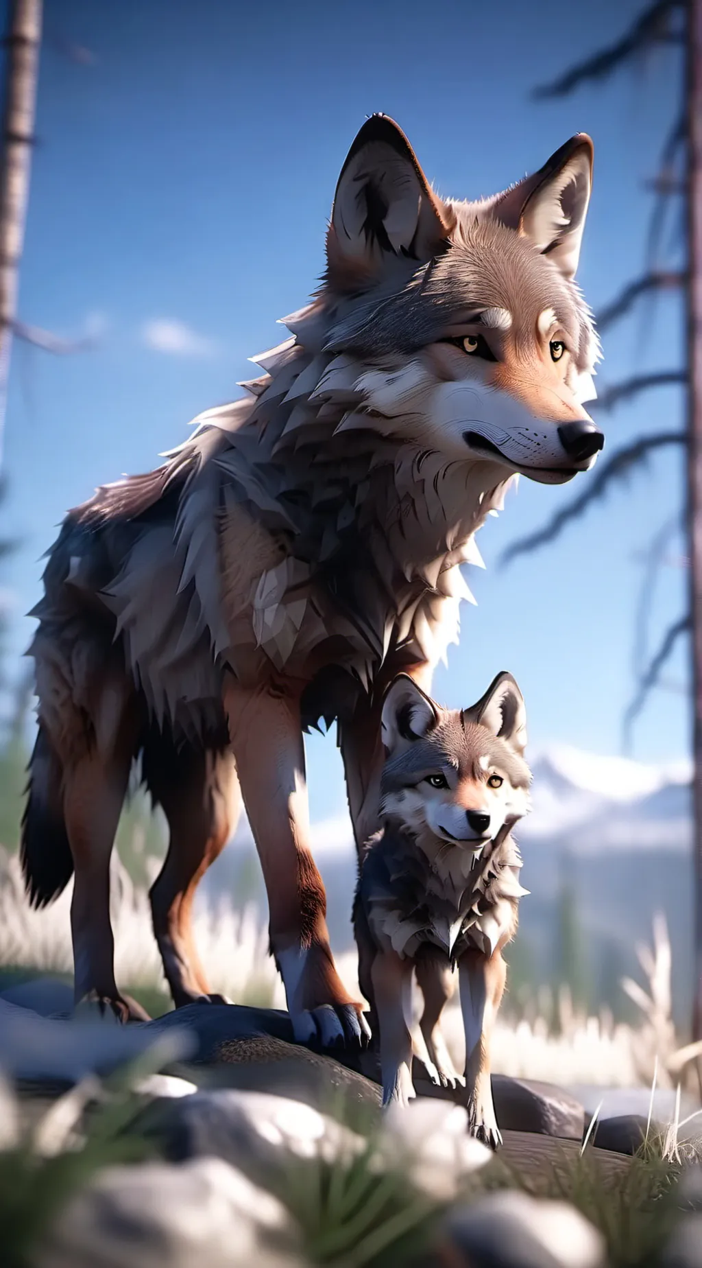 ai character: Pup background