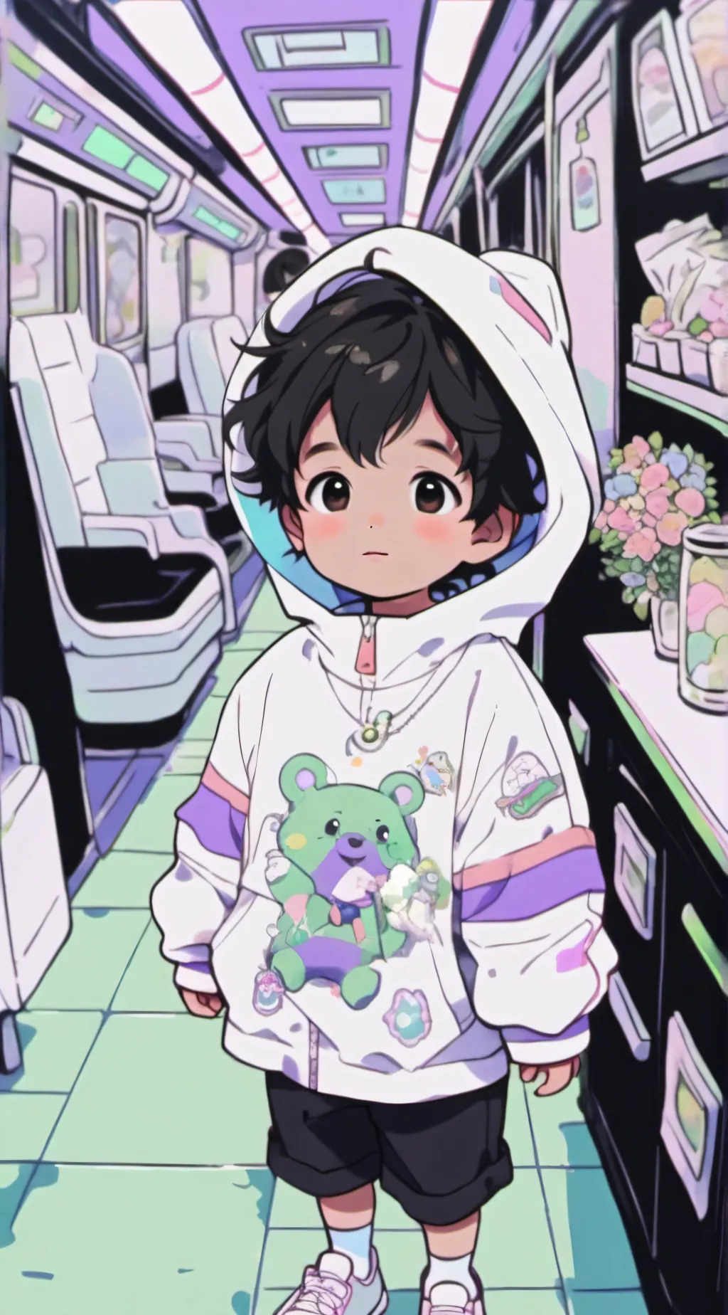 ai character: Zaine  background