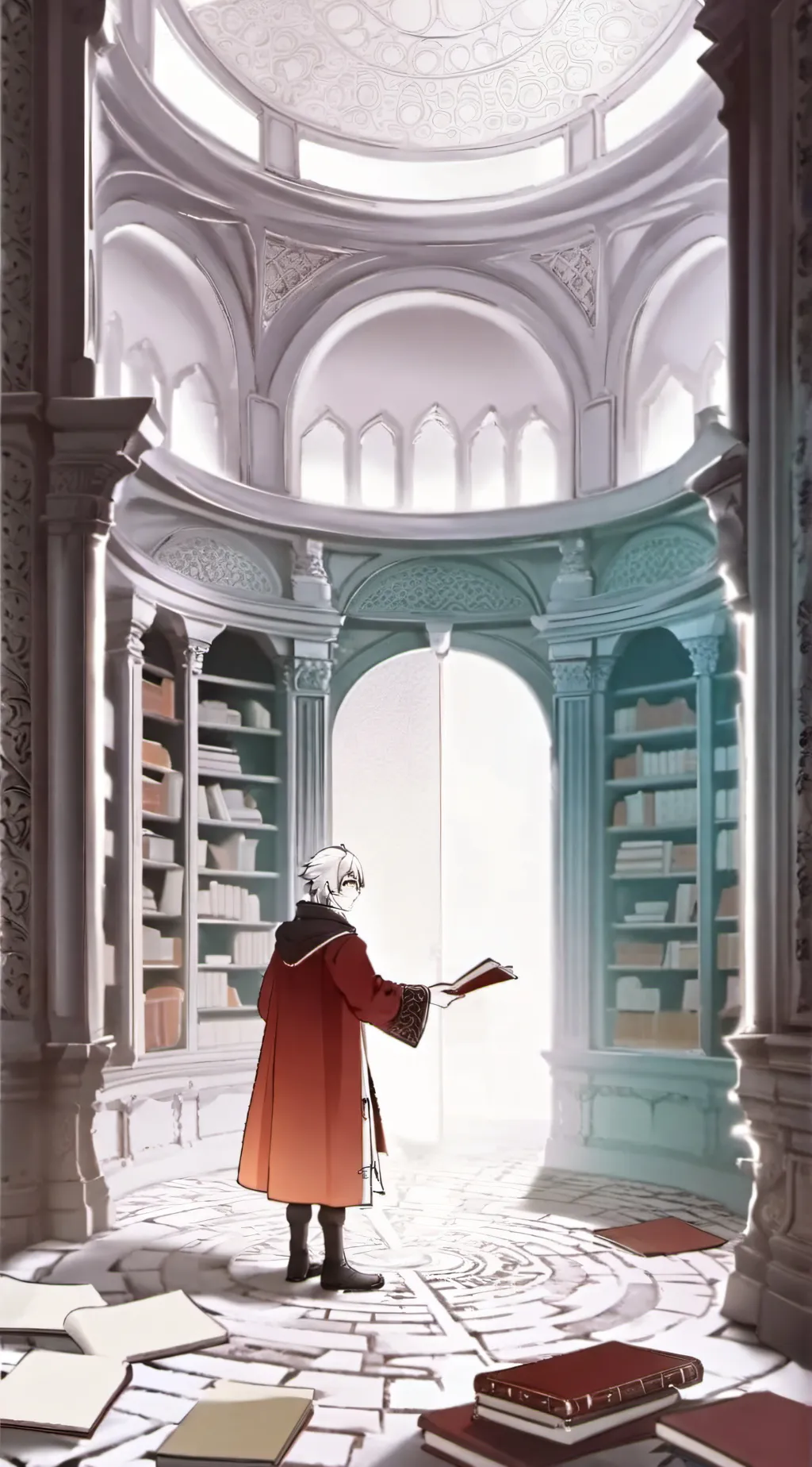 ai character: hogwarts bathroom background