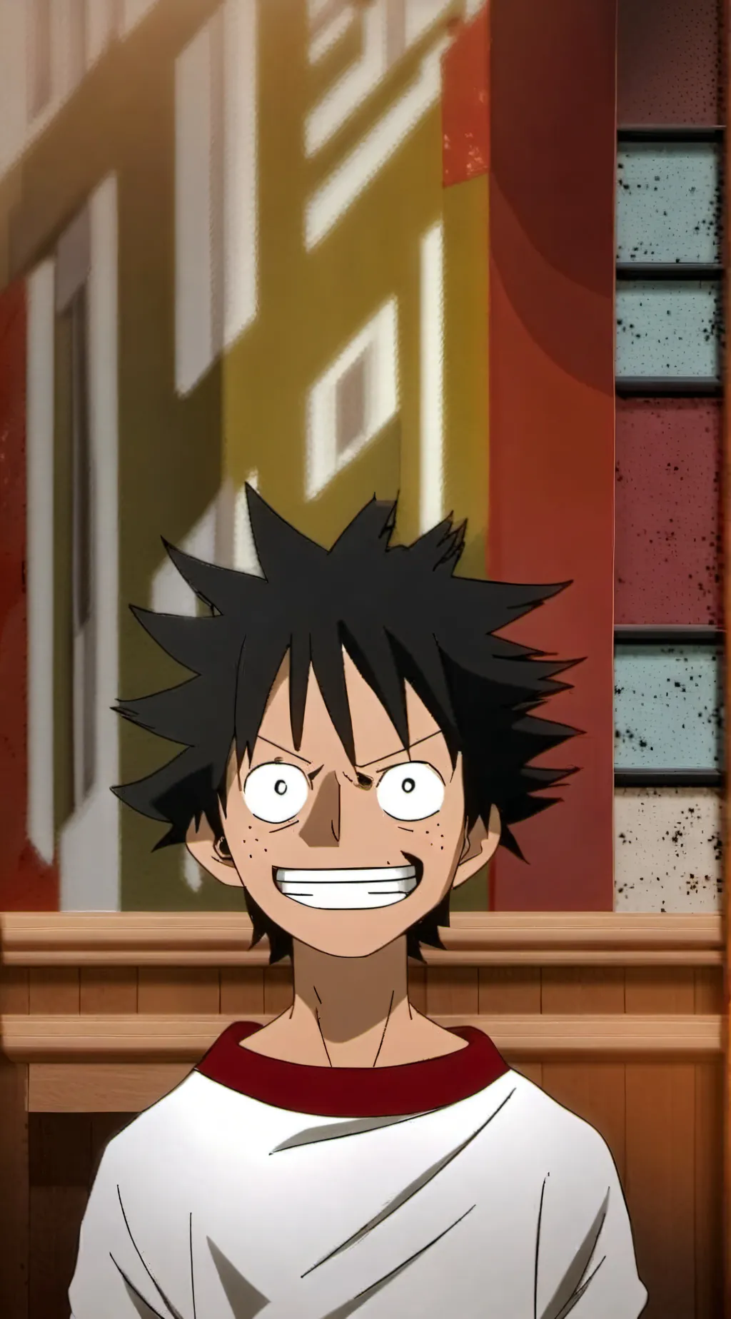 ai character: Luffy background