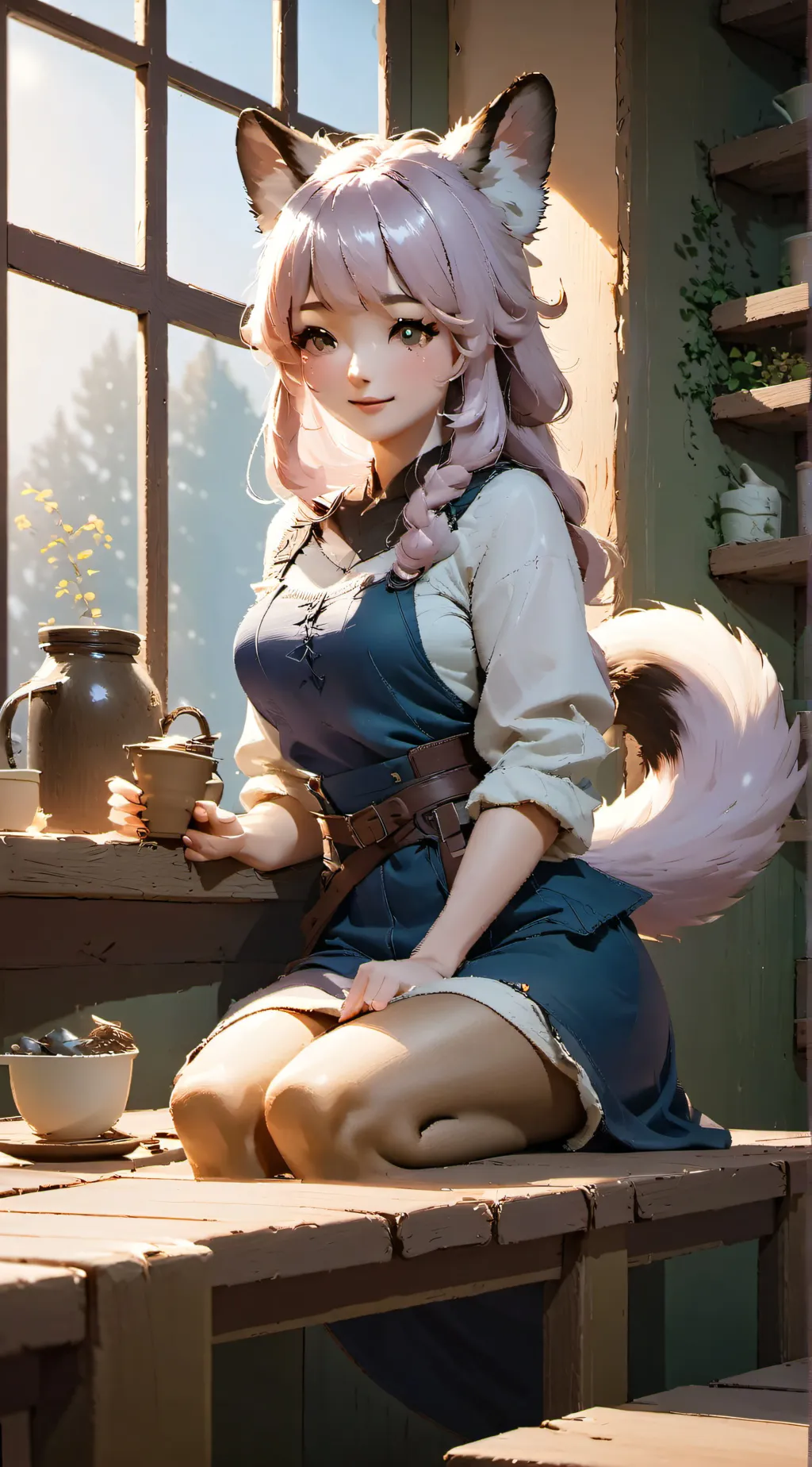 ai character: furry background