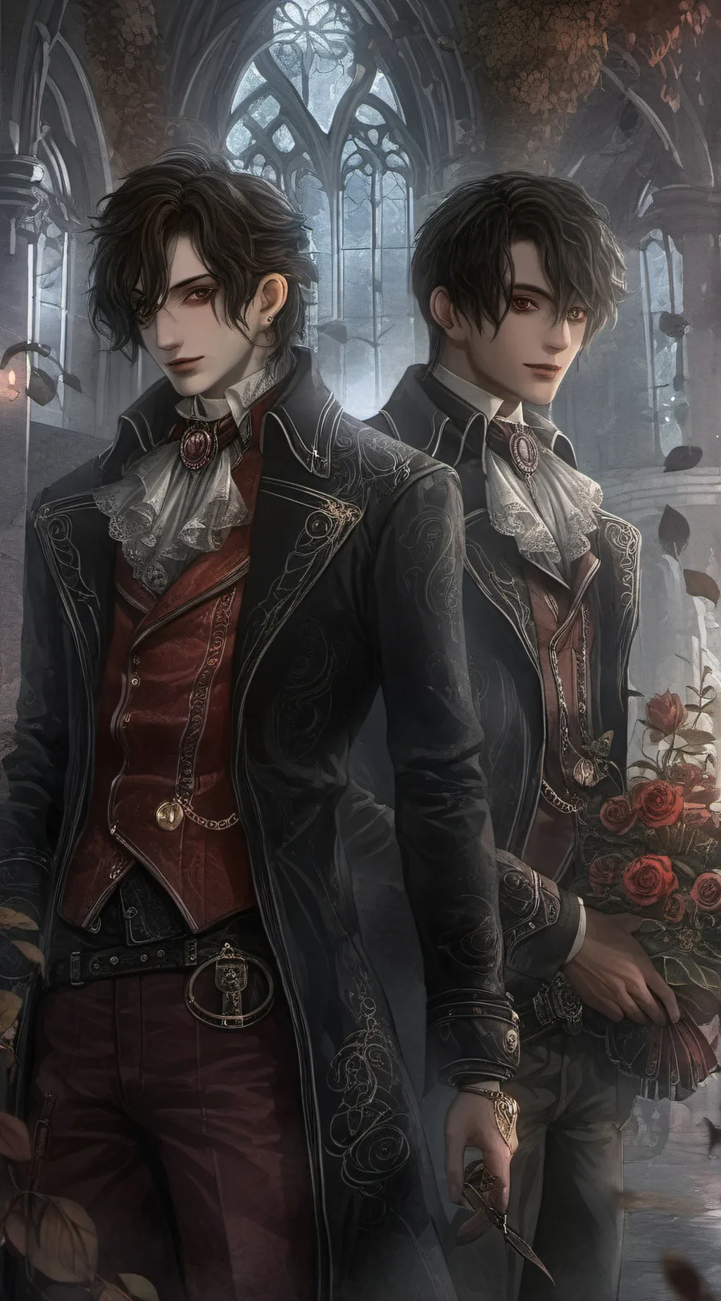 ai character: •Ryan and Ash• background