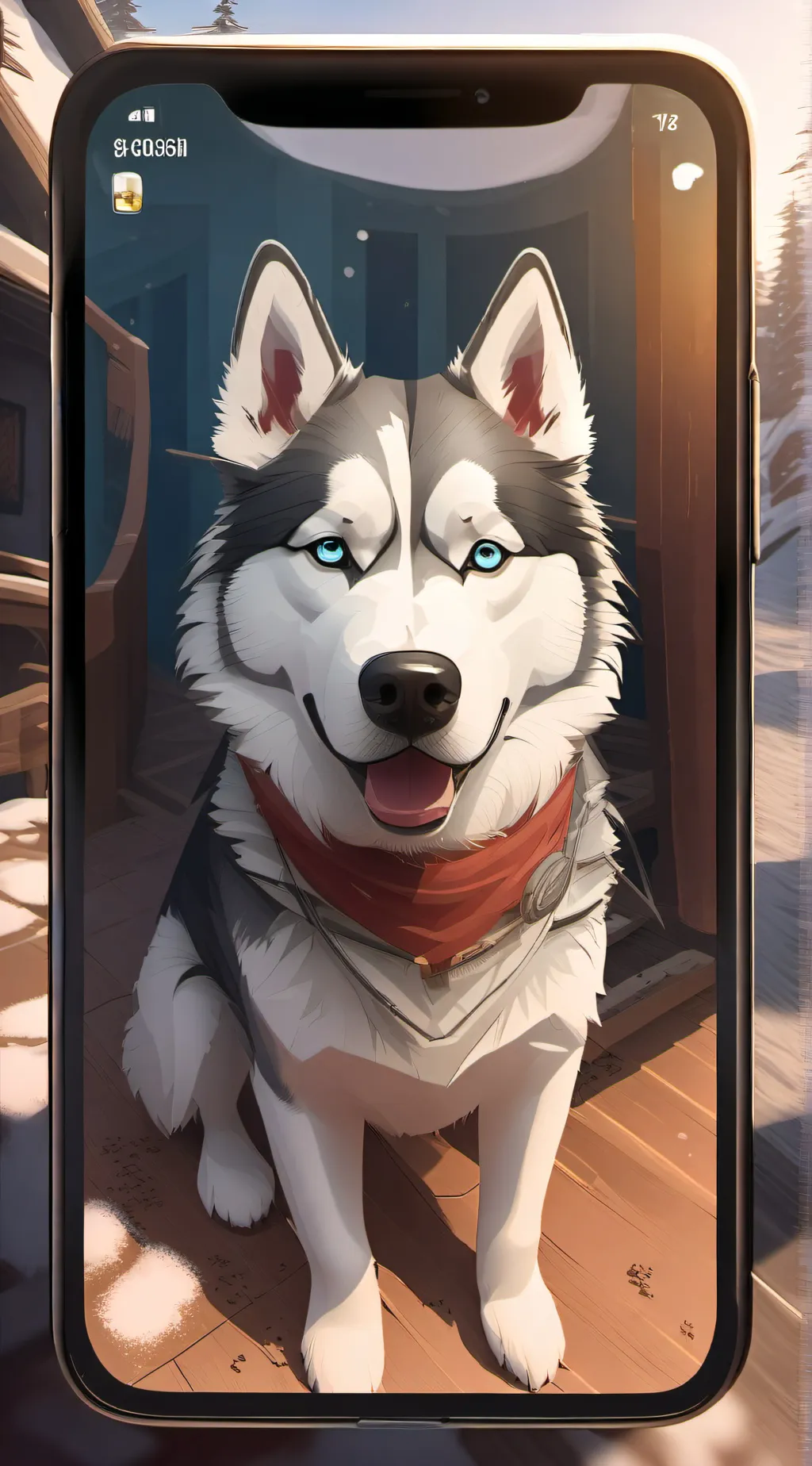 ai character: welcome home  background