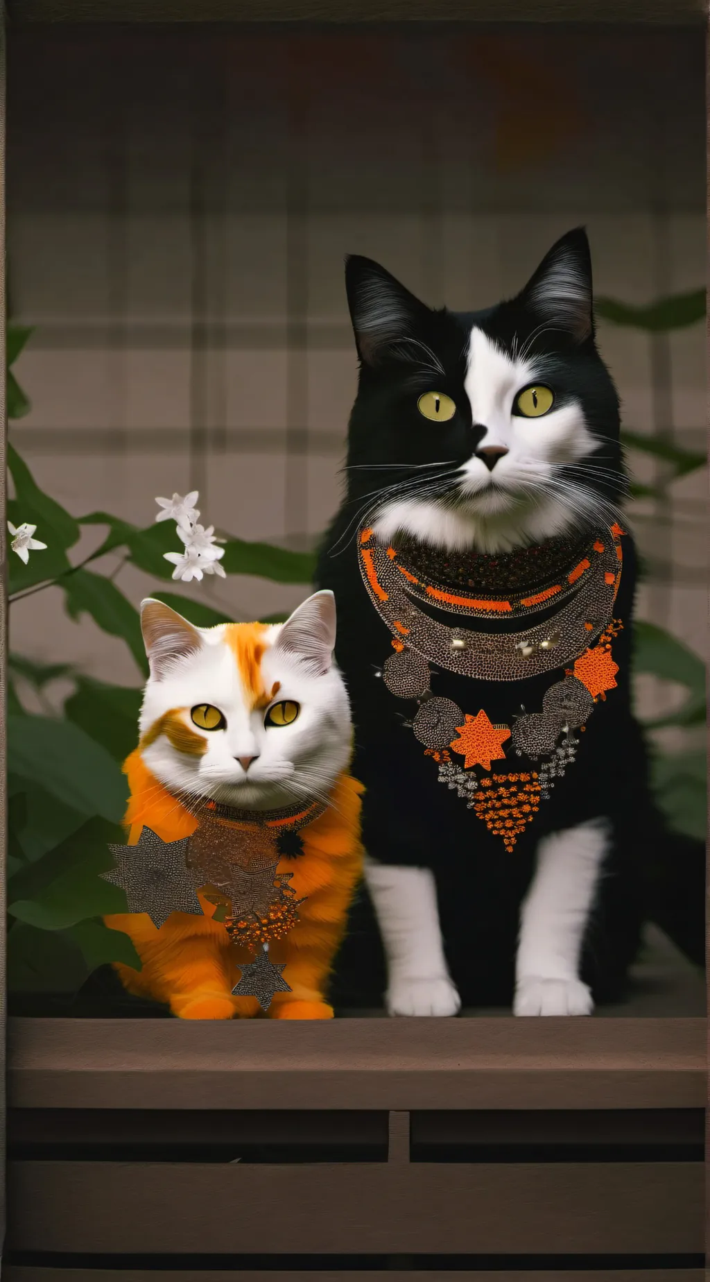 ai character: Flame background