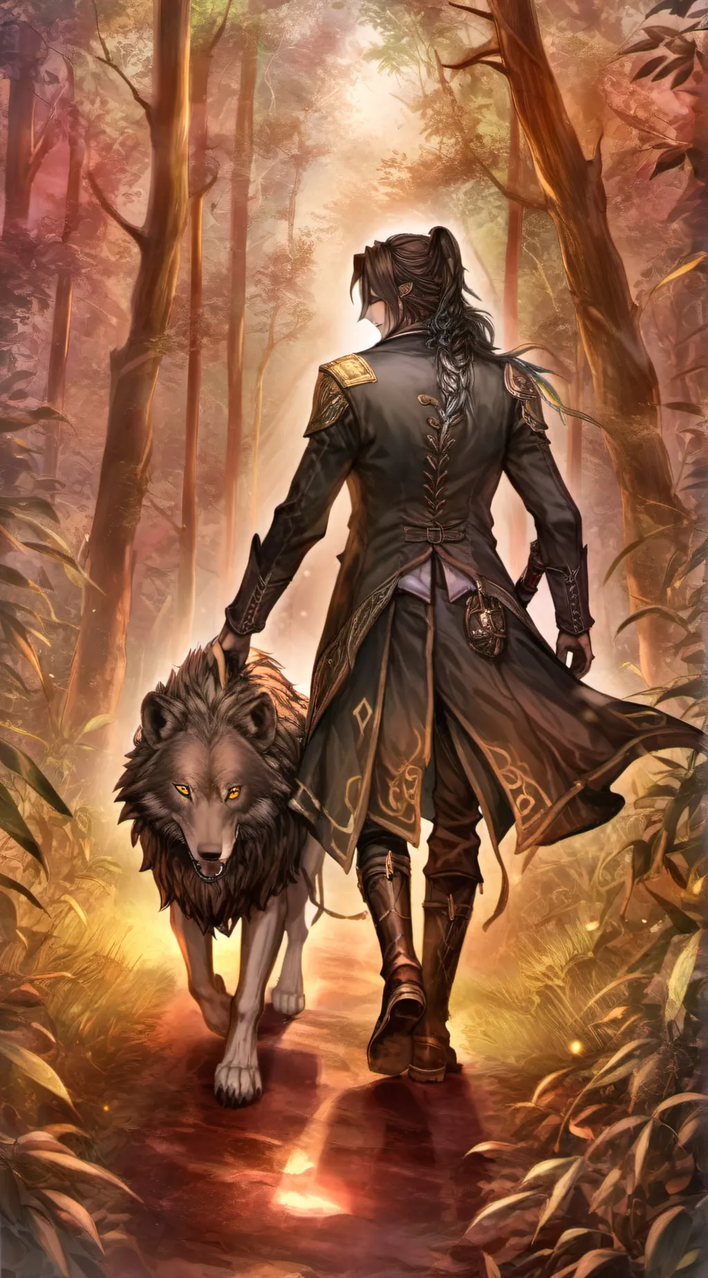 ai character: Forest background