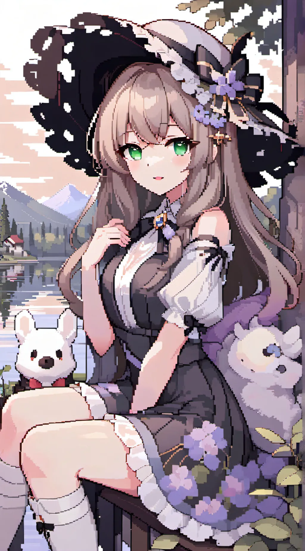 ai character: Crystal background