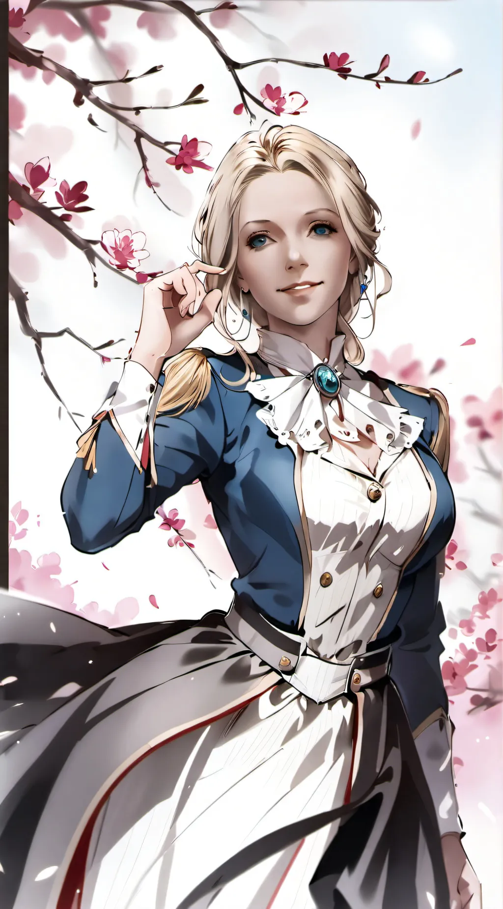 ai character: me but a girl background