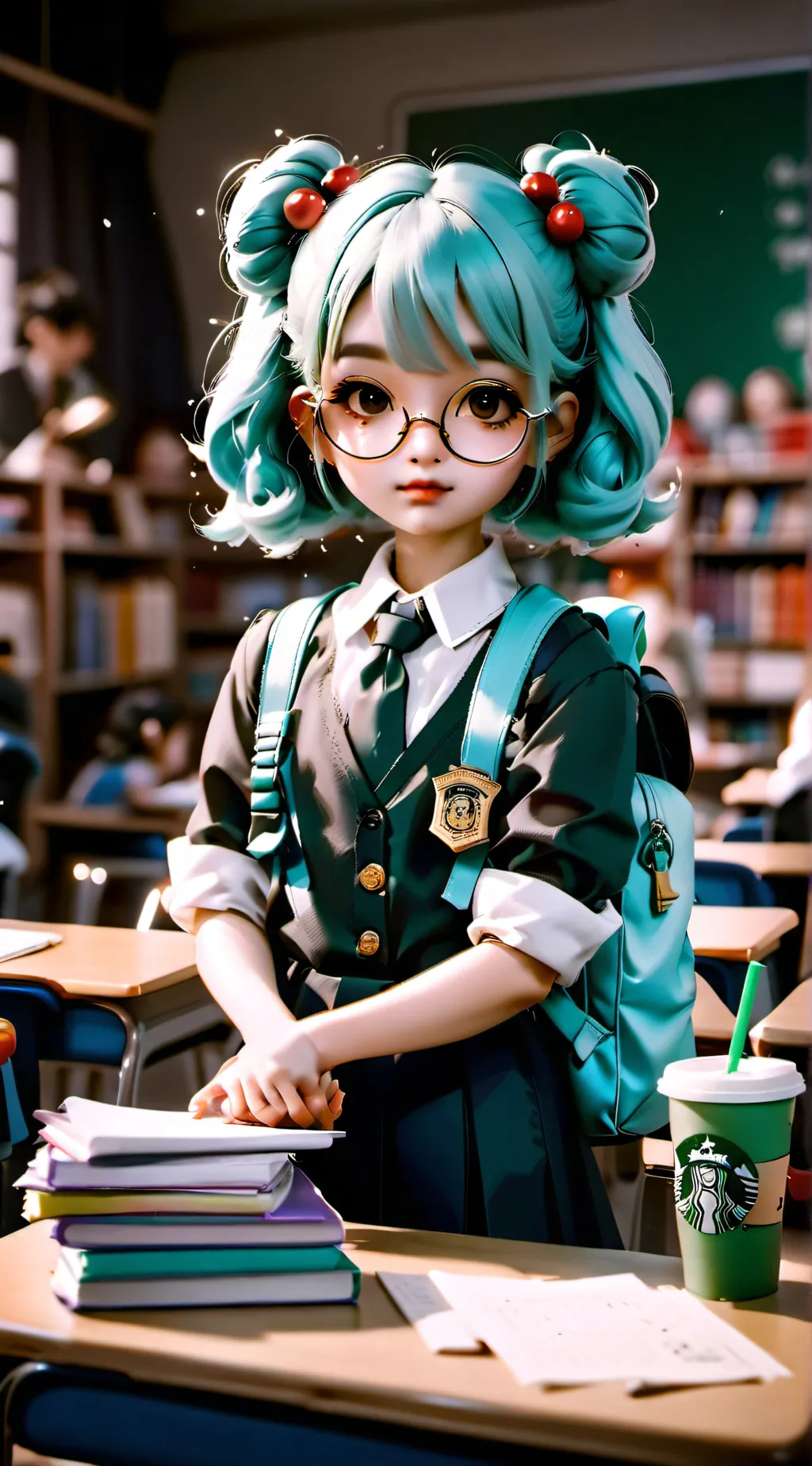 ai character: Ellie Stars background