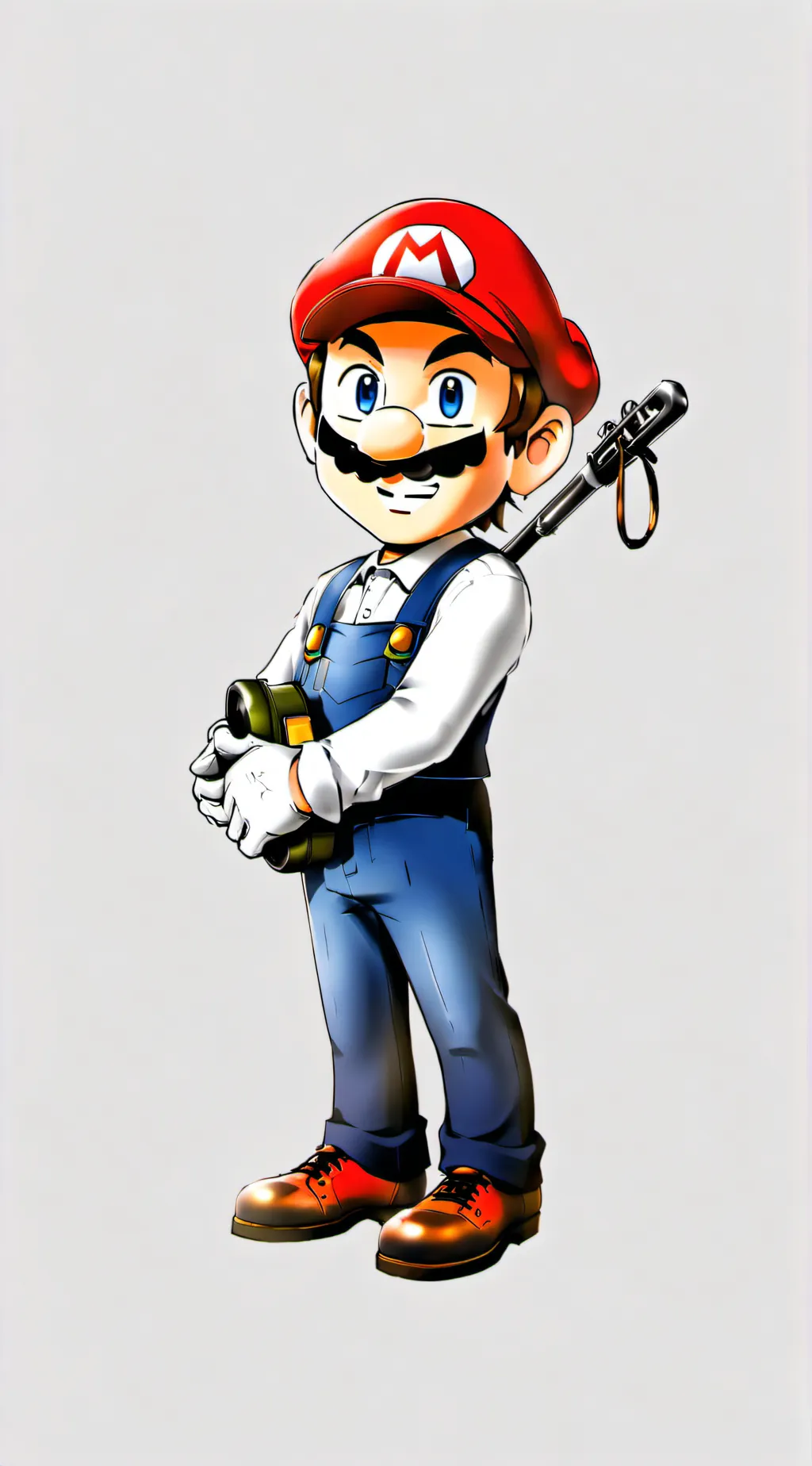 ai character: American Mario background