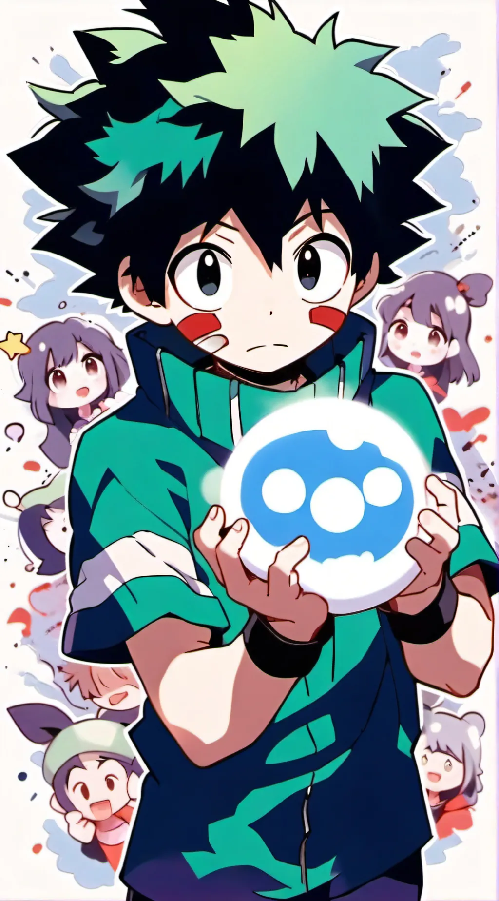 ai character: Deku background