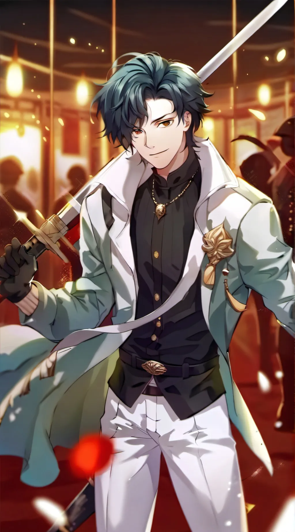 ai character: Ocean background