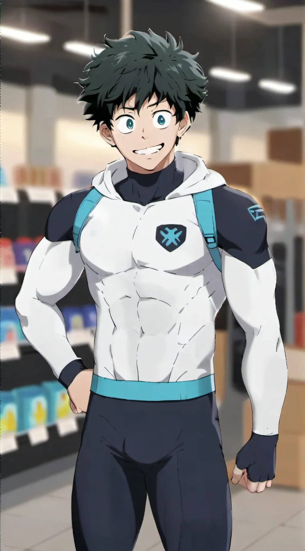 ai character: Deku background