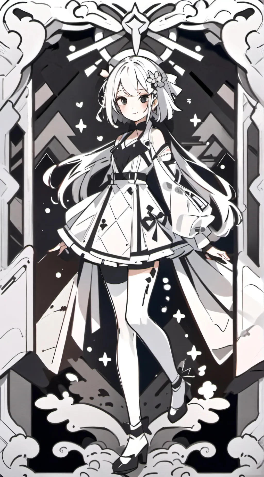 ai character: Bubble background