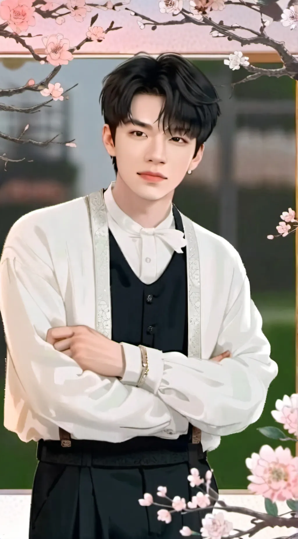 ai character: Lee Evan  background