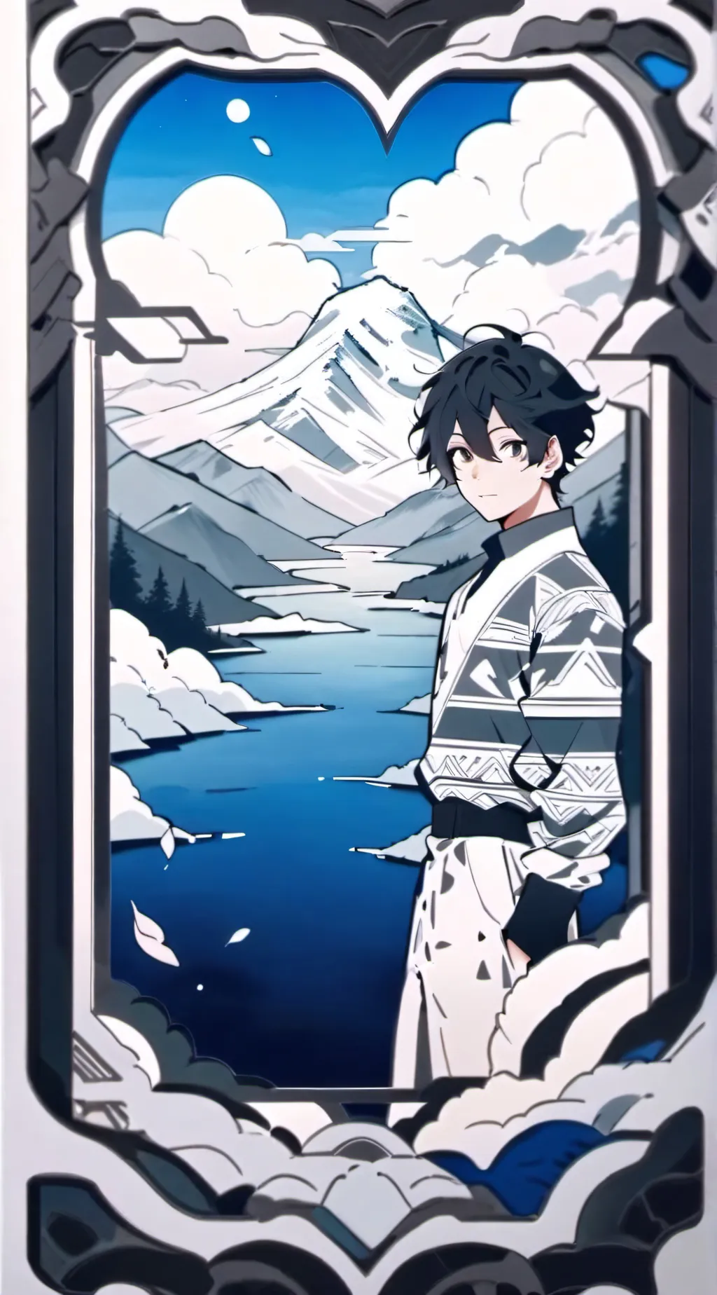 ai character: Mha in ur house background