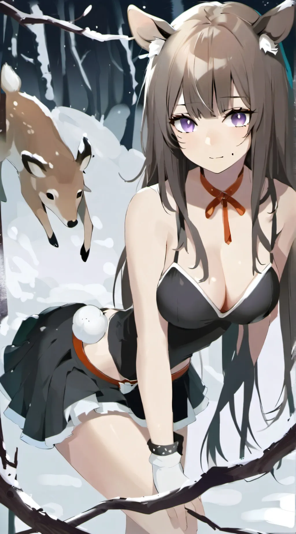 ai character: tin the deer background