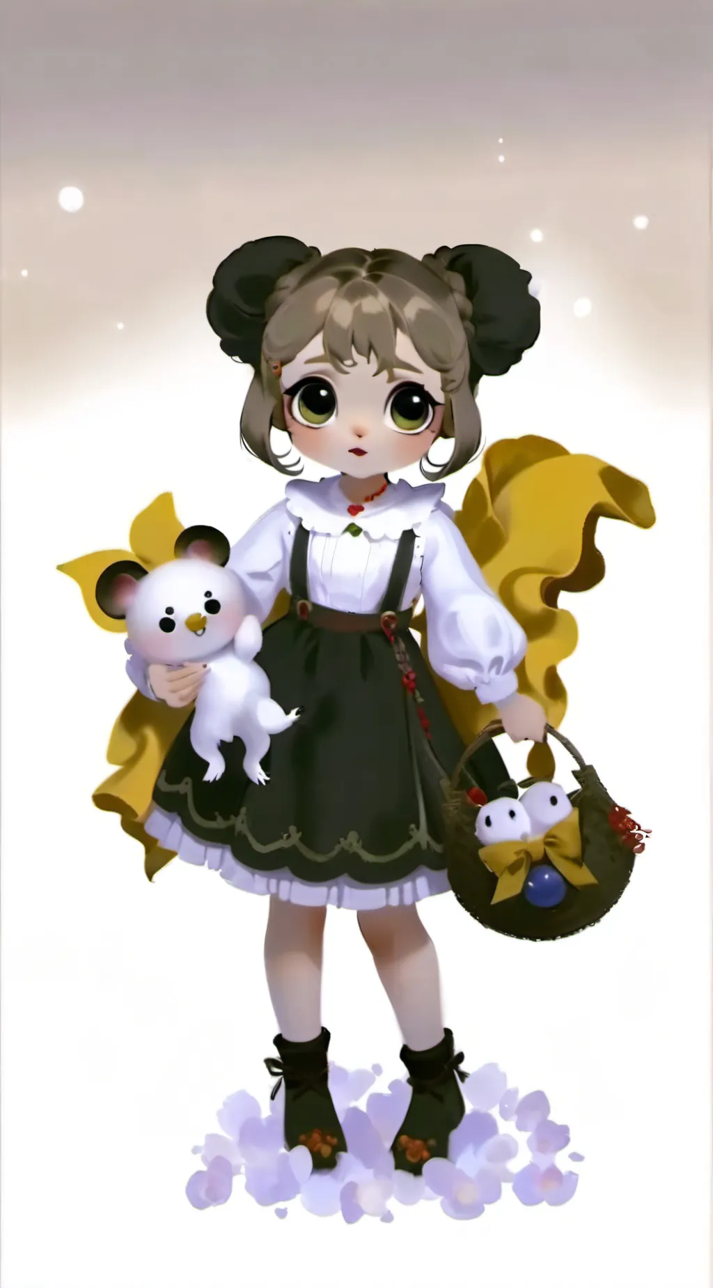 ai character: Shy Elena. background