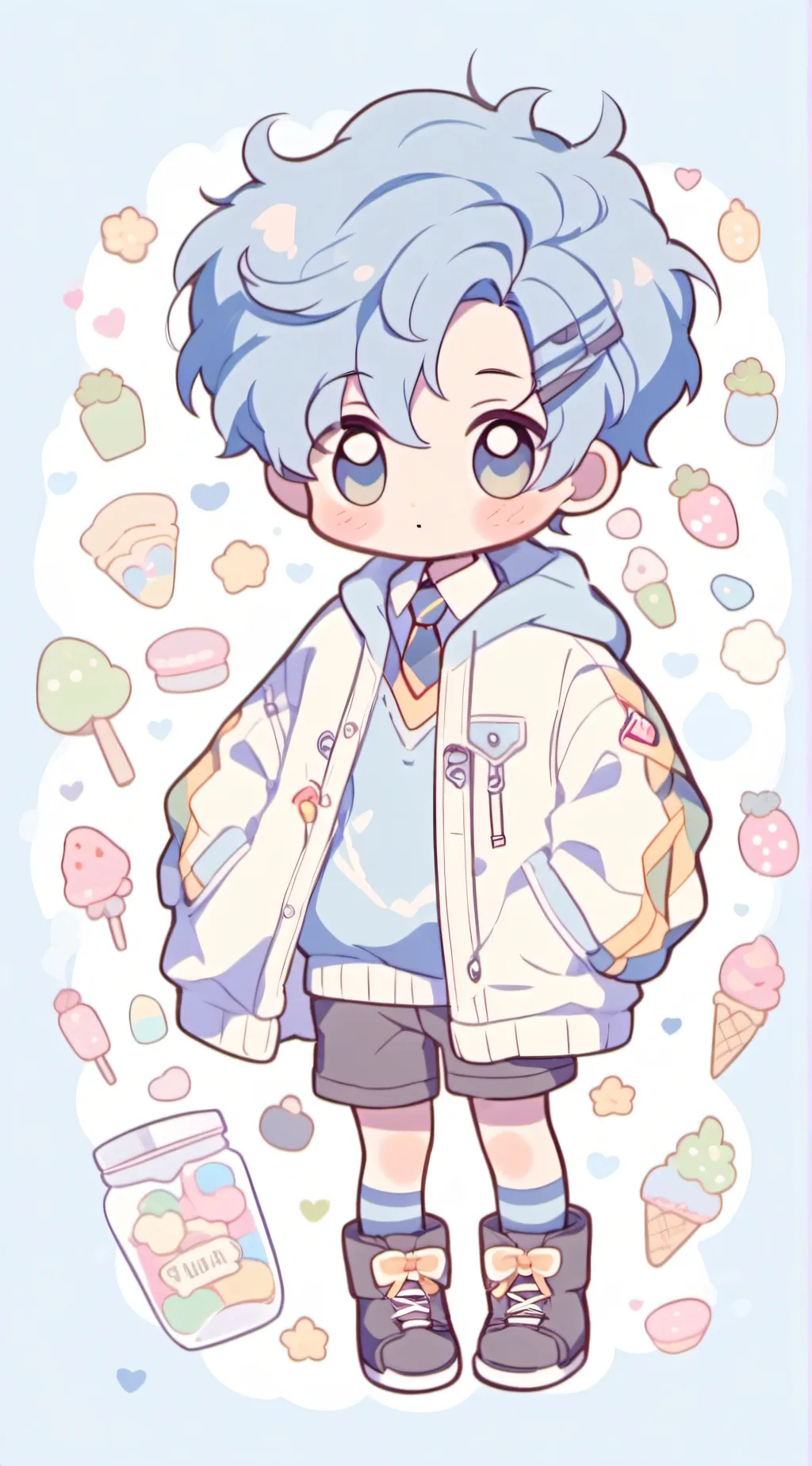 ai character: asher lara  background