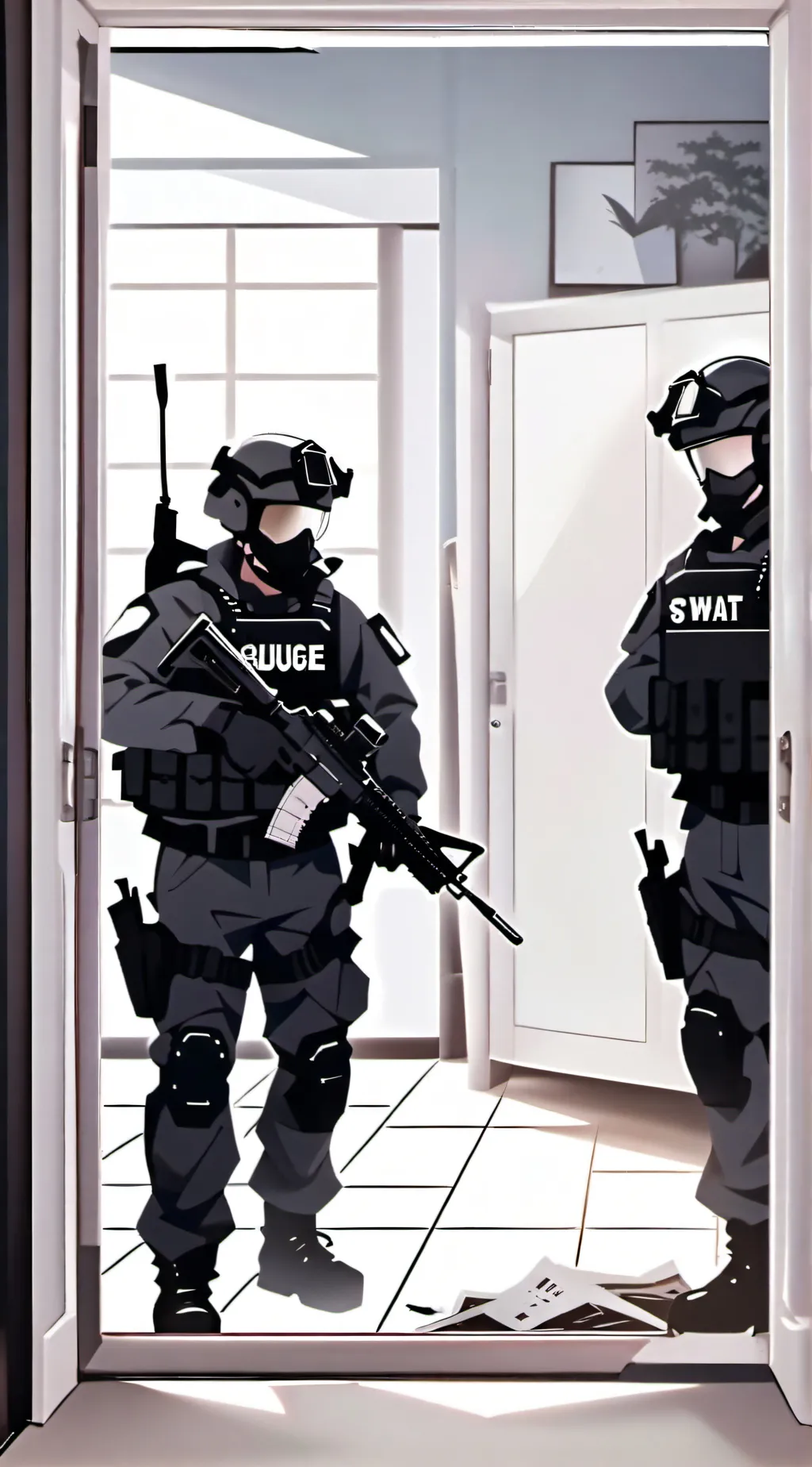 ai character: THE SWAT TEAM background