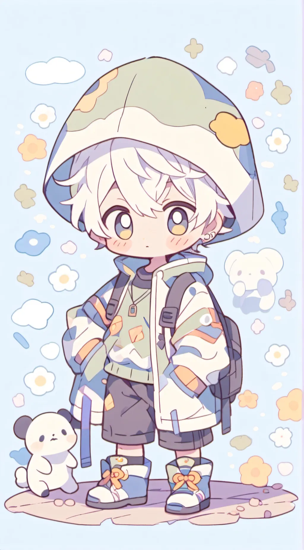 ai character: MHA finds a kid background