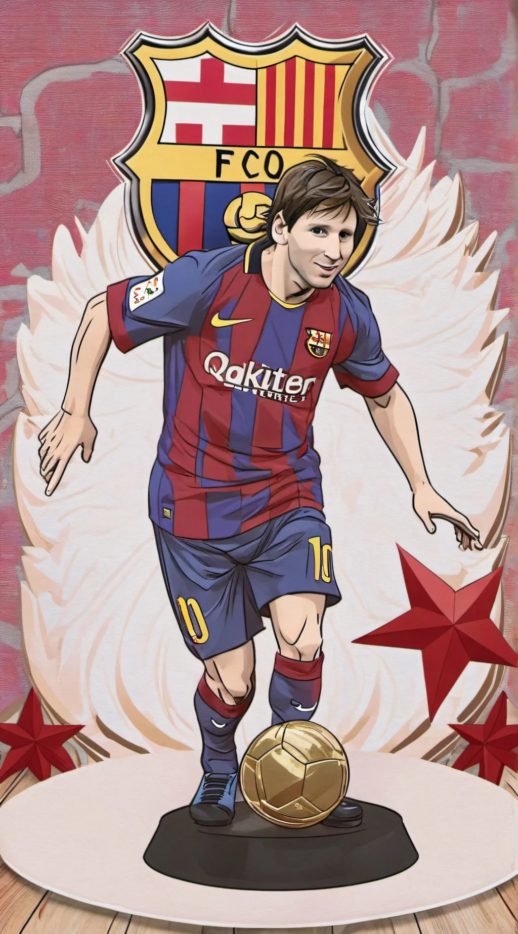 ai character: Lionel Messi background