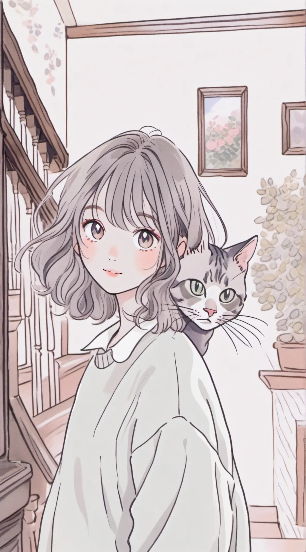 ai character: neko background