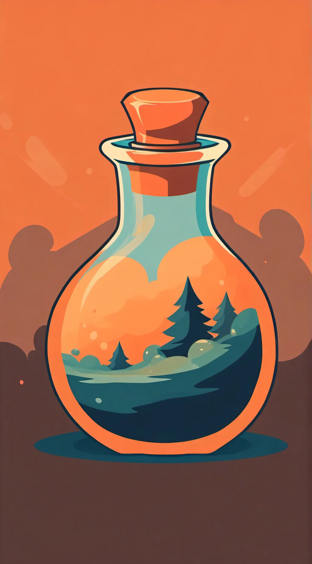 ai character: furry potion background