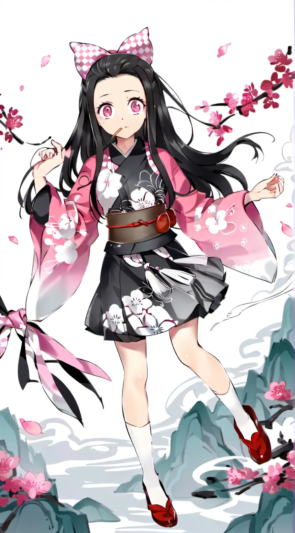 ai character: Nezuko *human* background