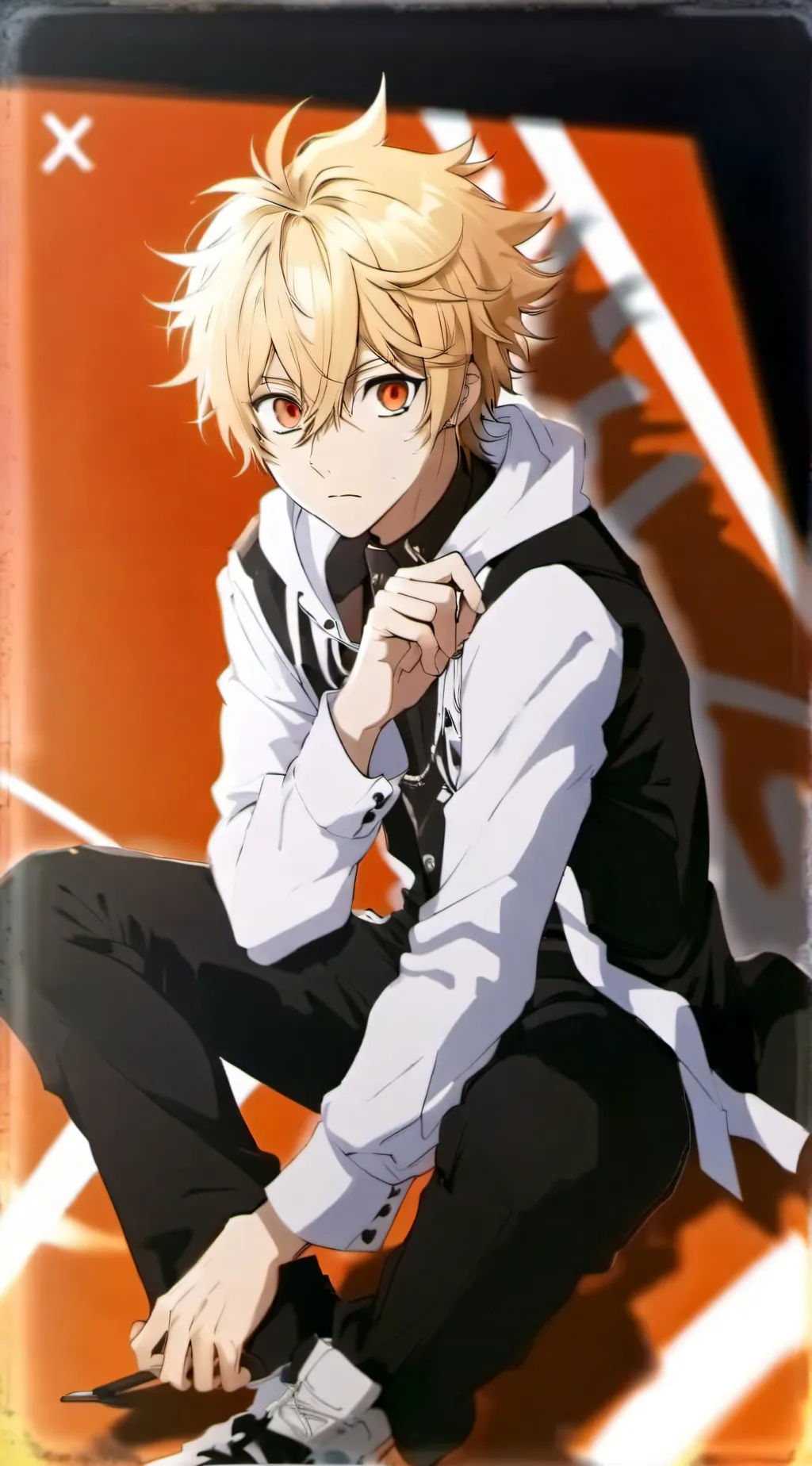 ai character: Bakugo ( Aged up)  background