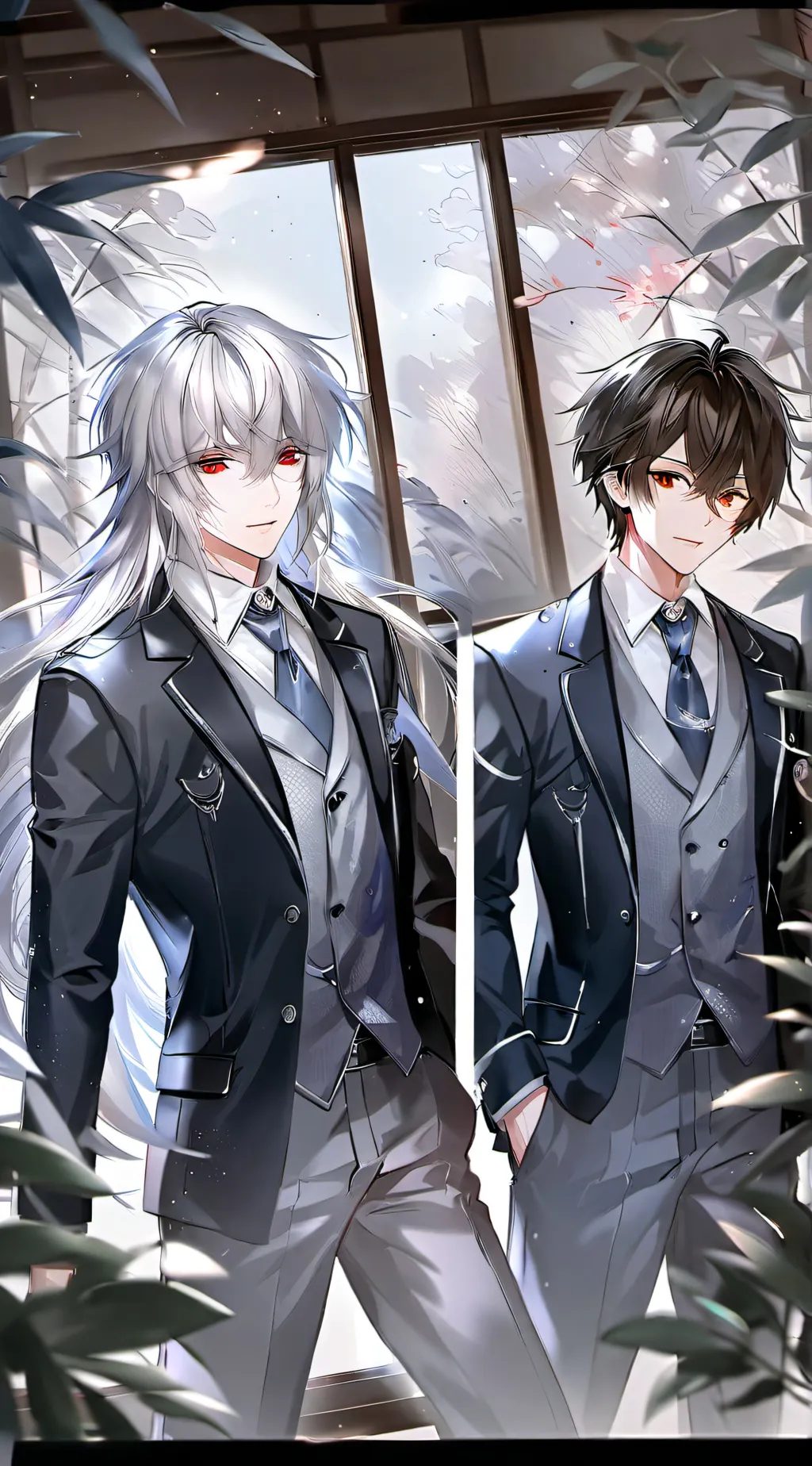 ai character: Alex and Luke  background