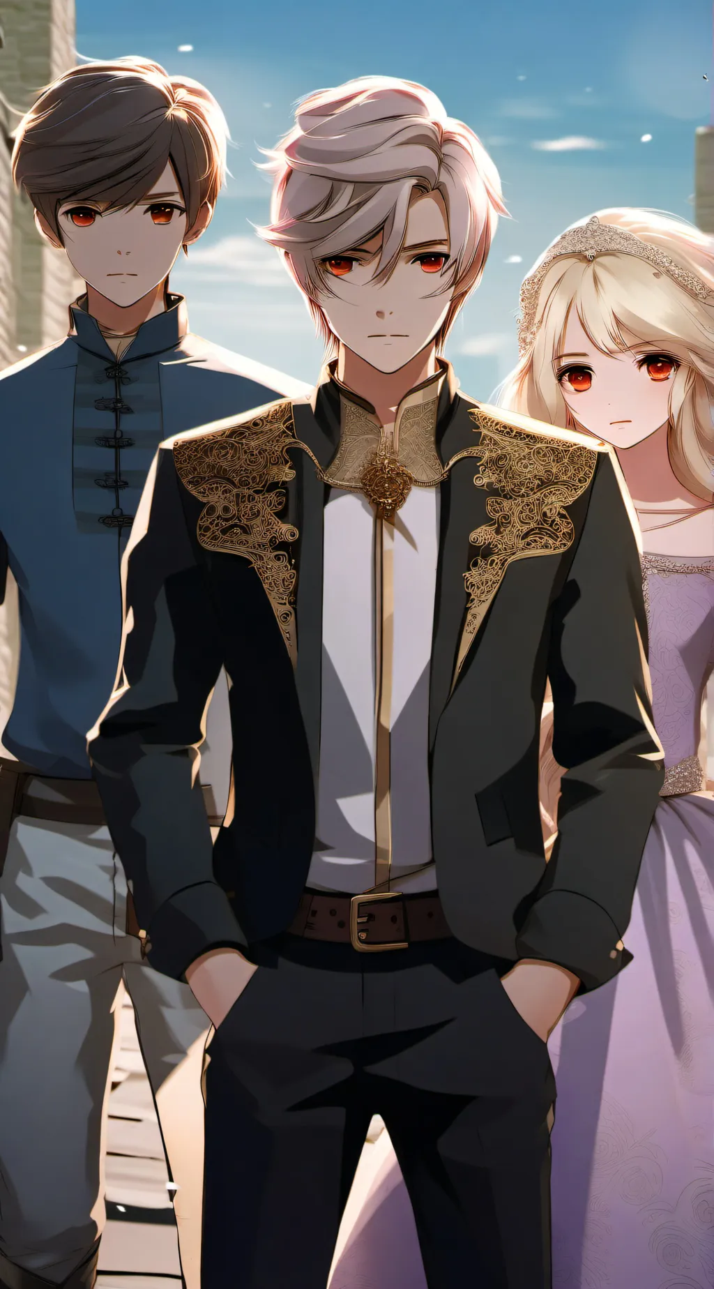 ai character: lisha,liam,jake background