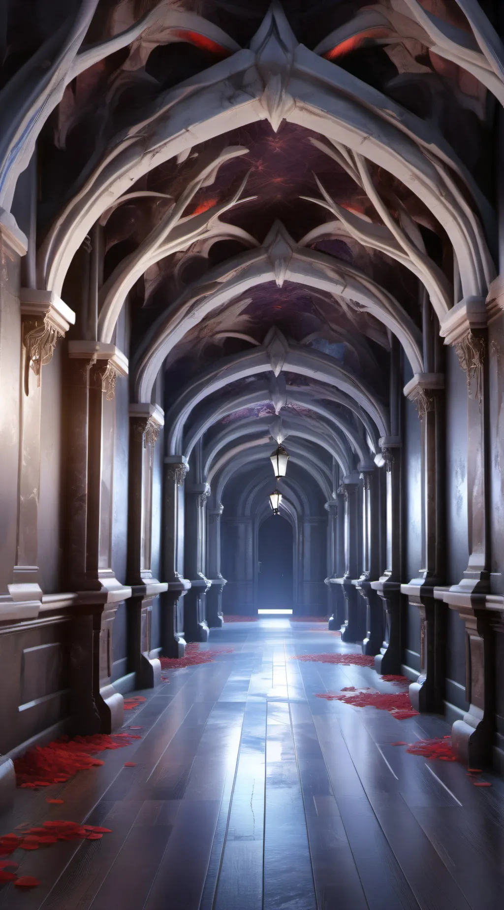 ai character: Scary place  background