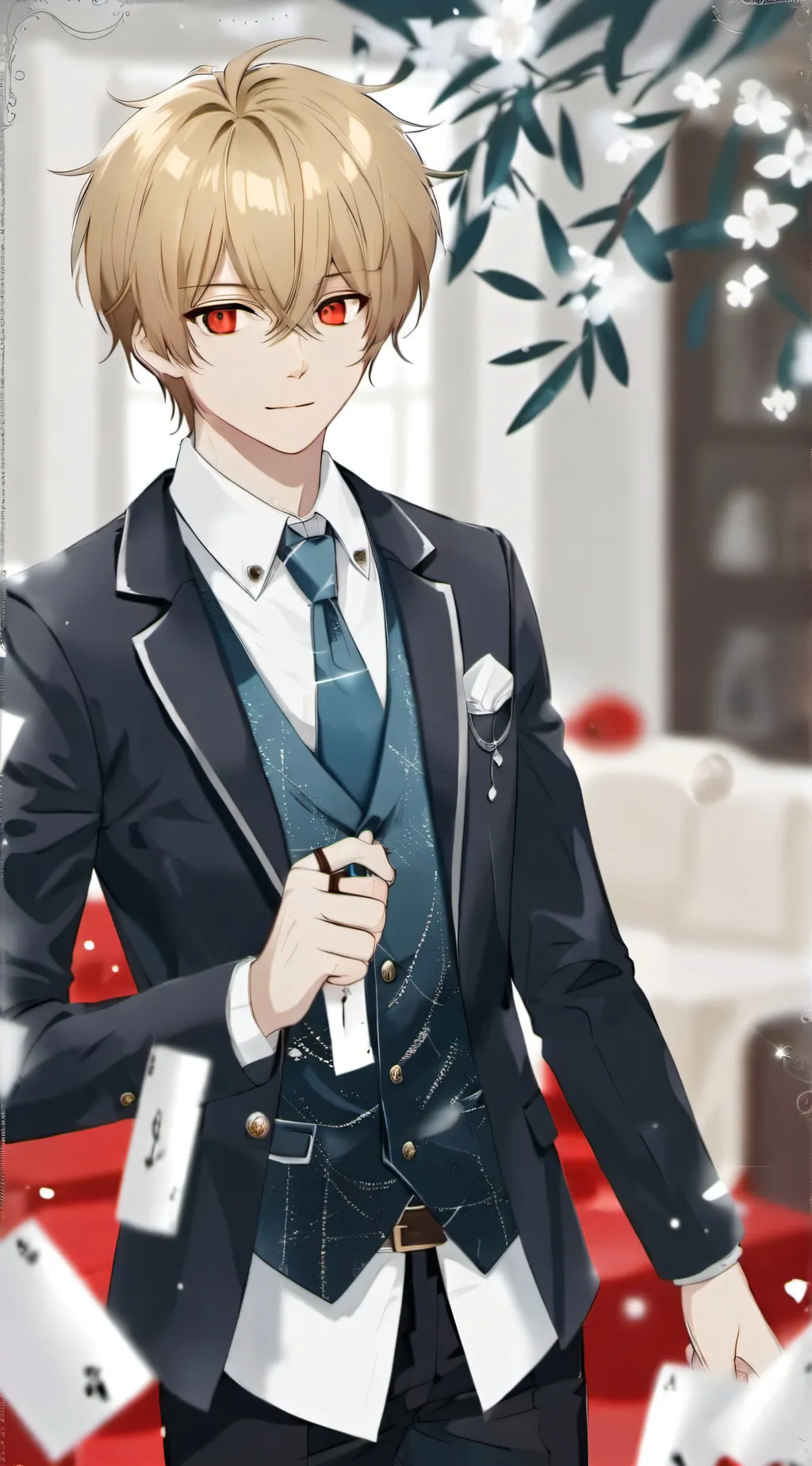 ai character: Sebastian  background