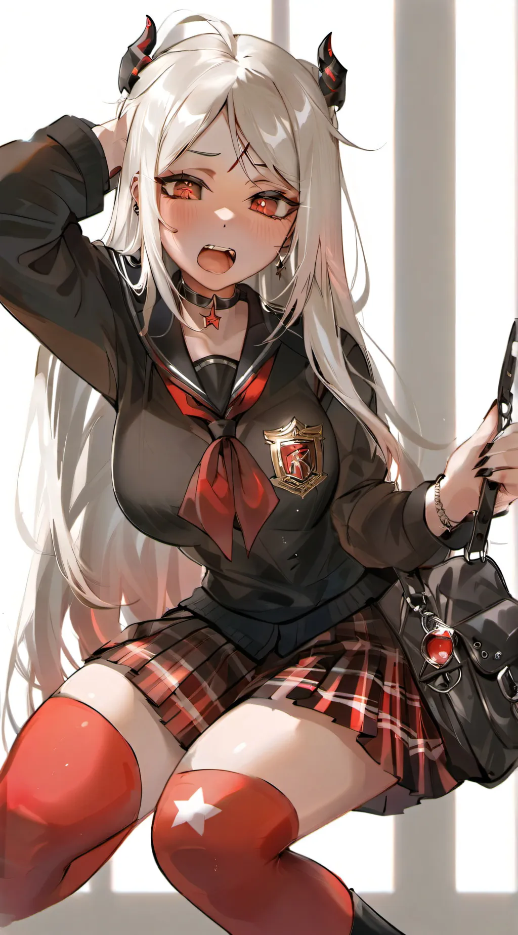 ai character: sarah heart background