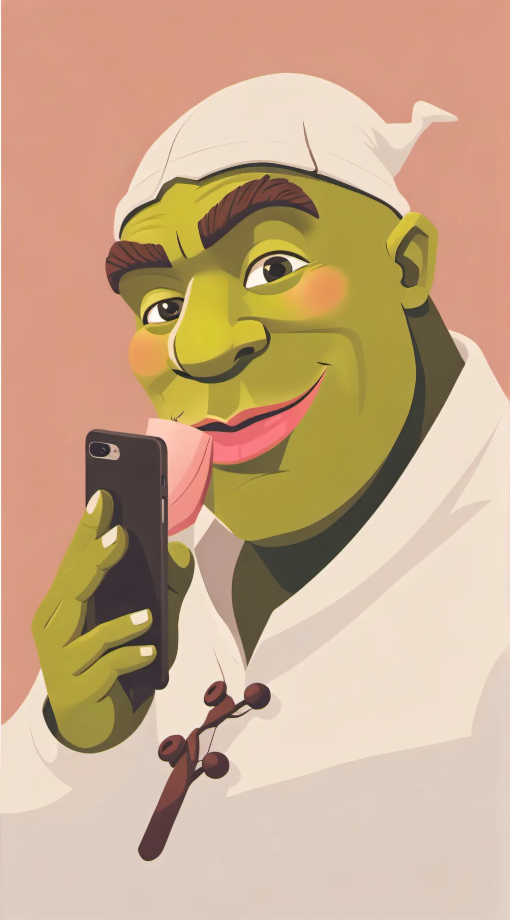 ai character: Shrek the baddie background