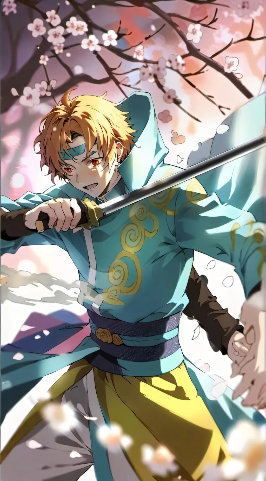 ai character: zenitsu  background