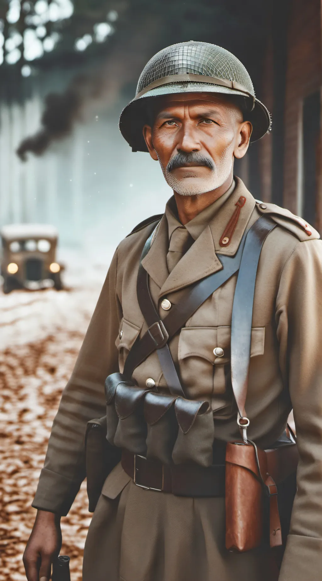 ai character: world war 1 and 2 background