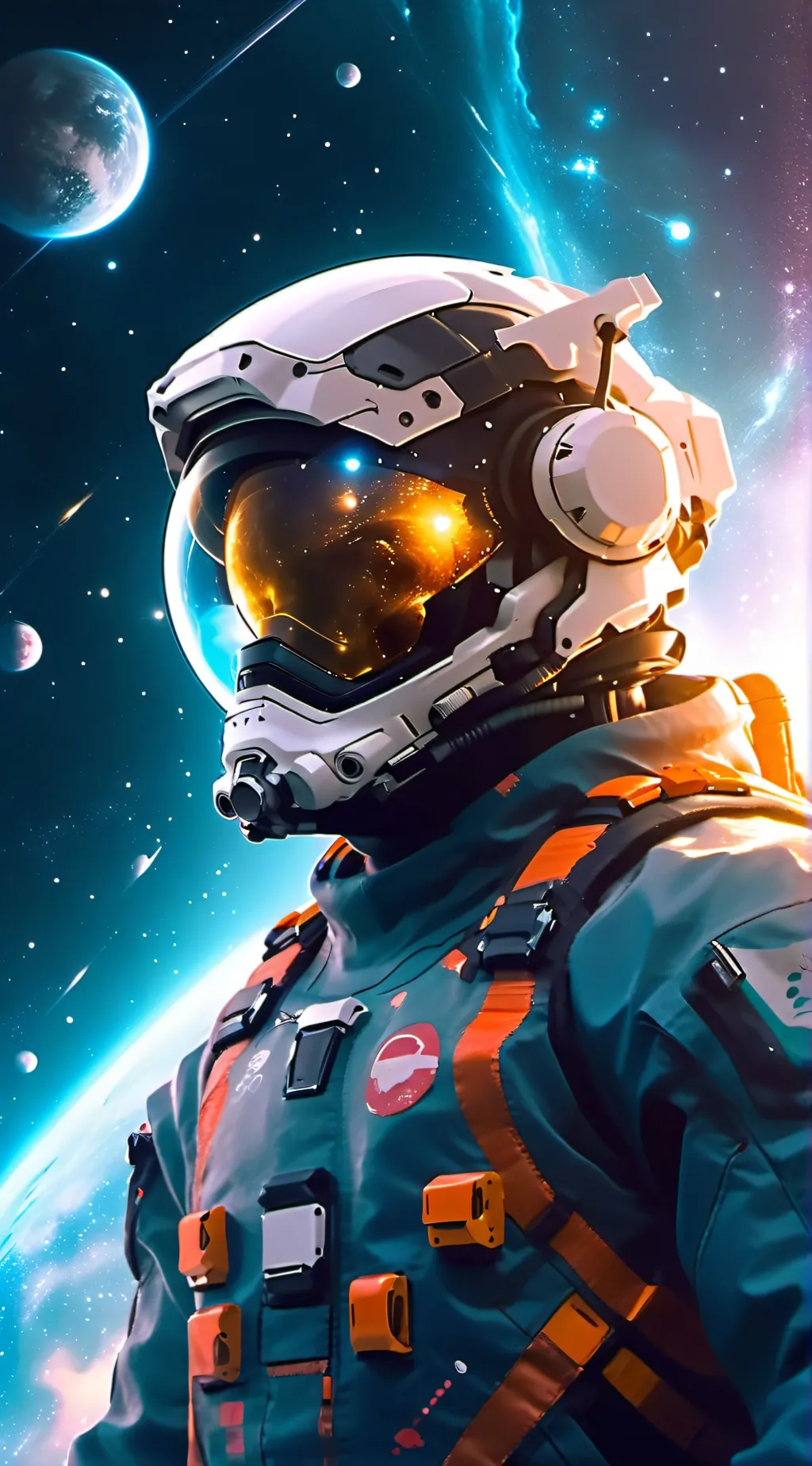 ai character: Space guy background