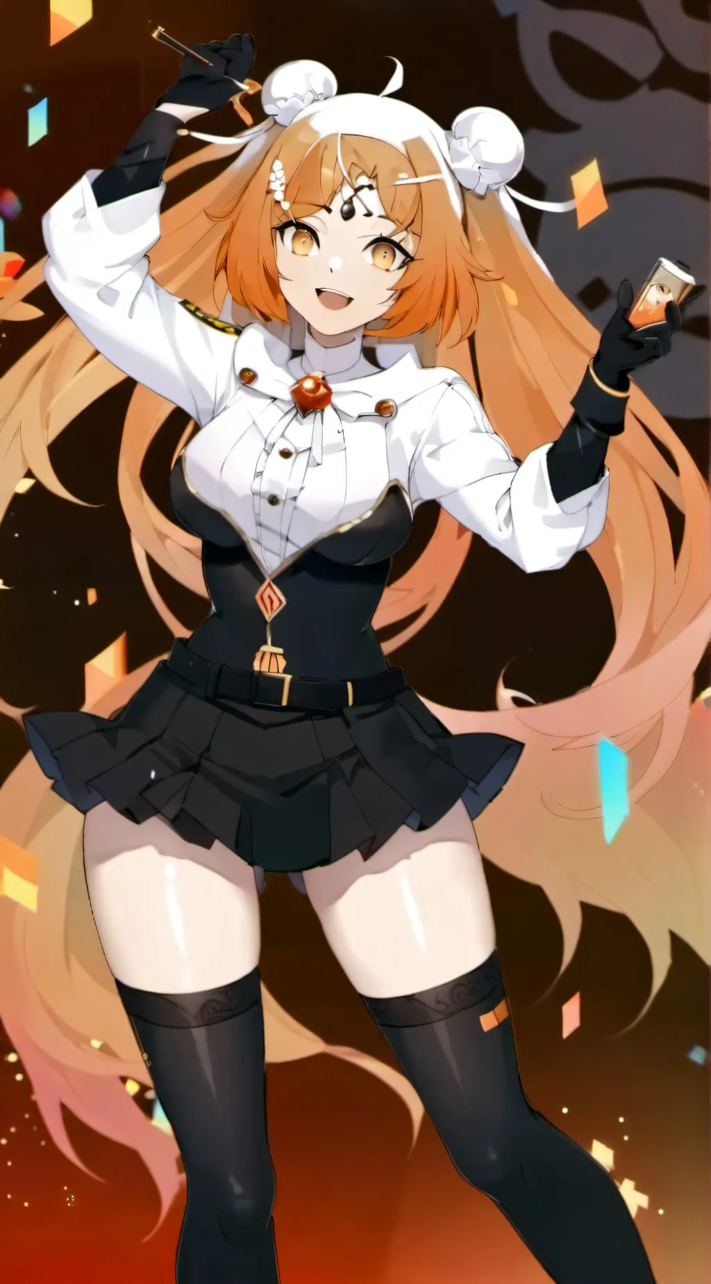 ai character: heated girl background