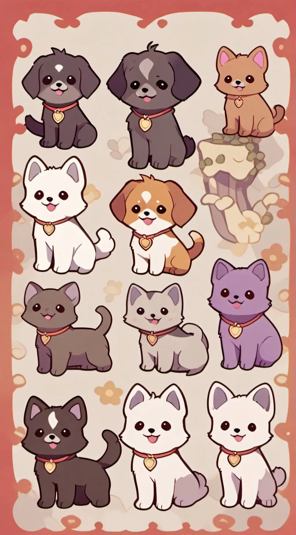 ai character: smiling Critters background