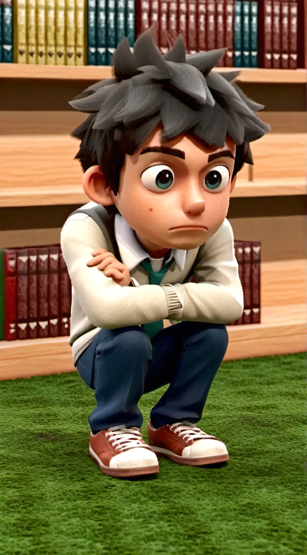 ai character: Kiki boy background