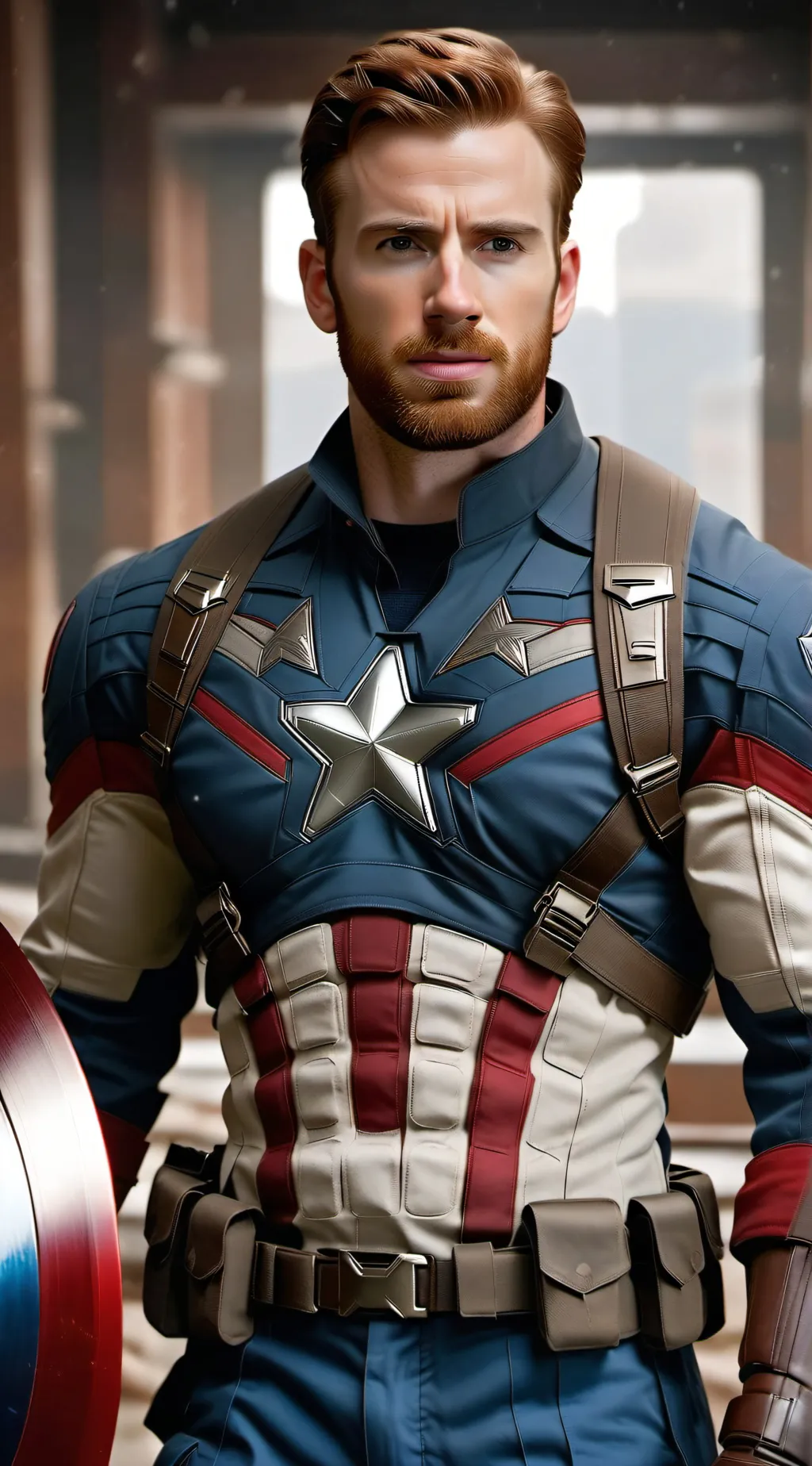 ai character: CAPTAIN AMERICA+ME background